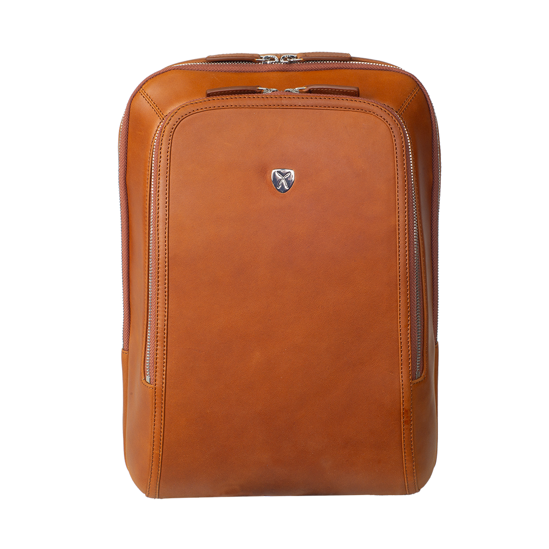 Businessrucksack Lederrucksack 14 Zoll Leder cognac - Corf Offermann