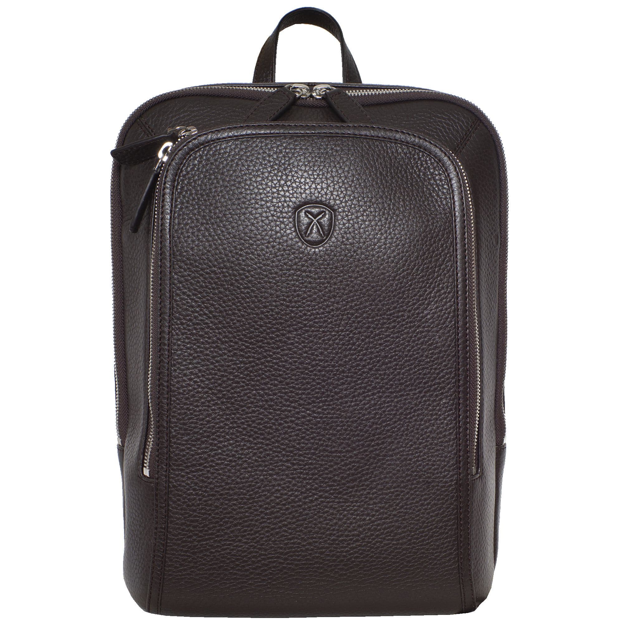 Businessrucksack Lederrucksack 14 Zoll Leder braun - Corf Offermann