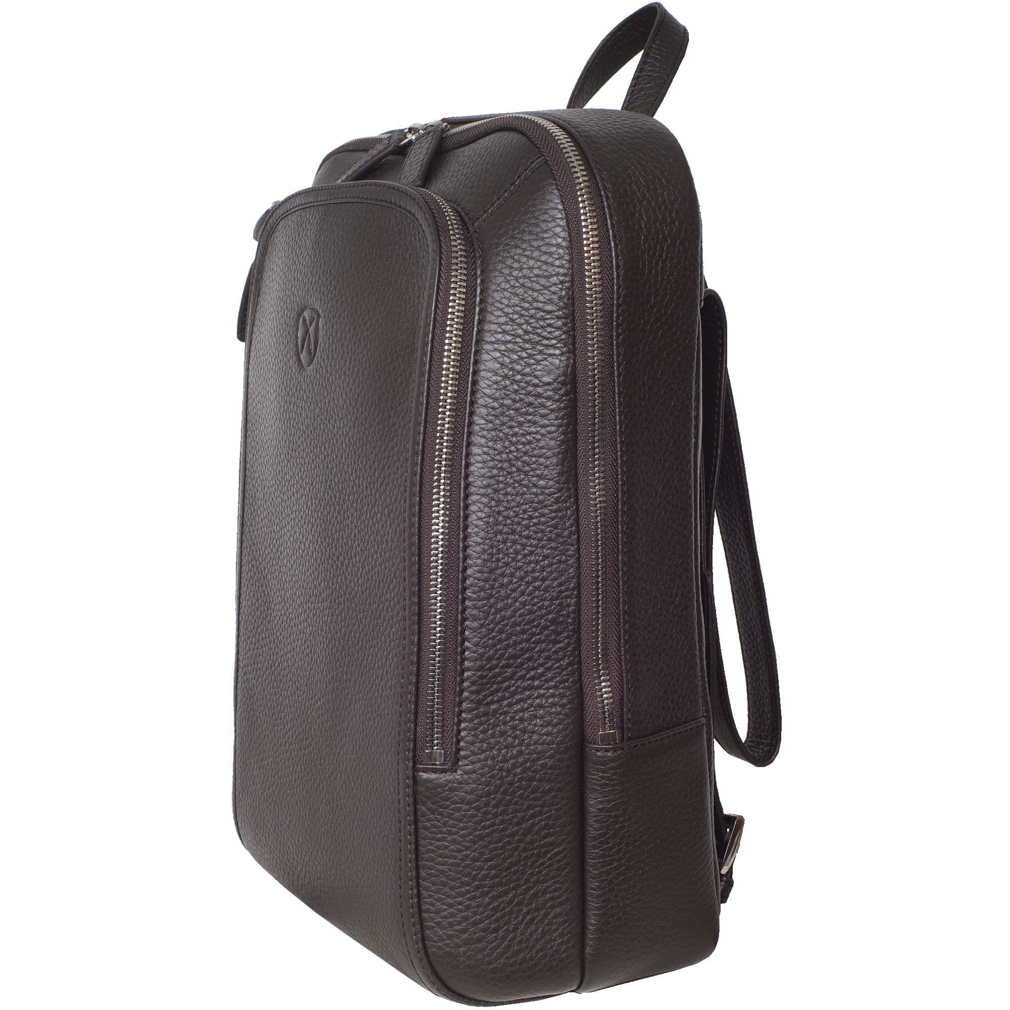 Businessrucksack Lederrucksack 14 Zoll Leder braun - Corf Offermann