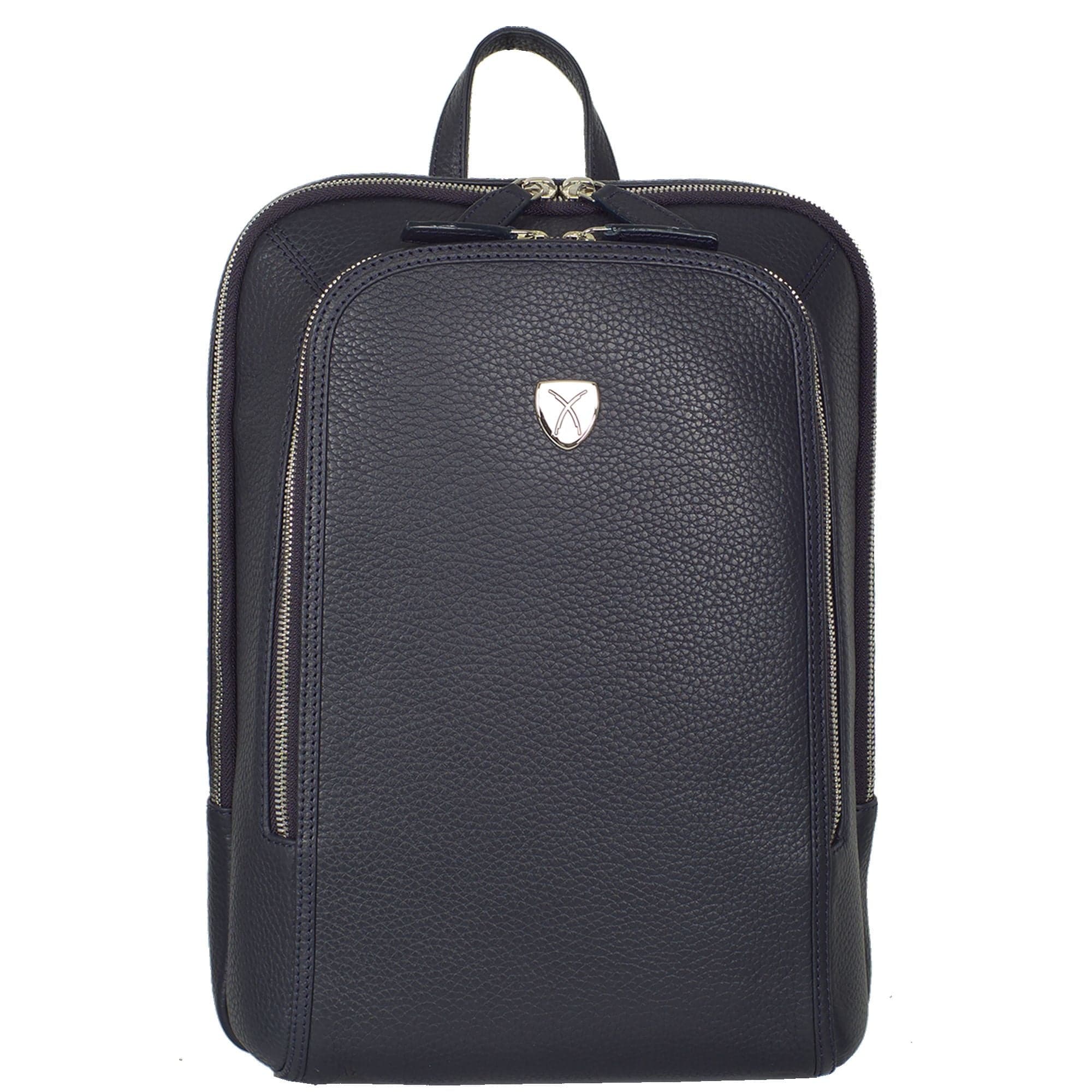 Businessrucksack Lederrucksack 14 Zoll Leder blau - Corf Offermann