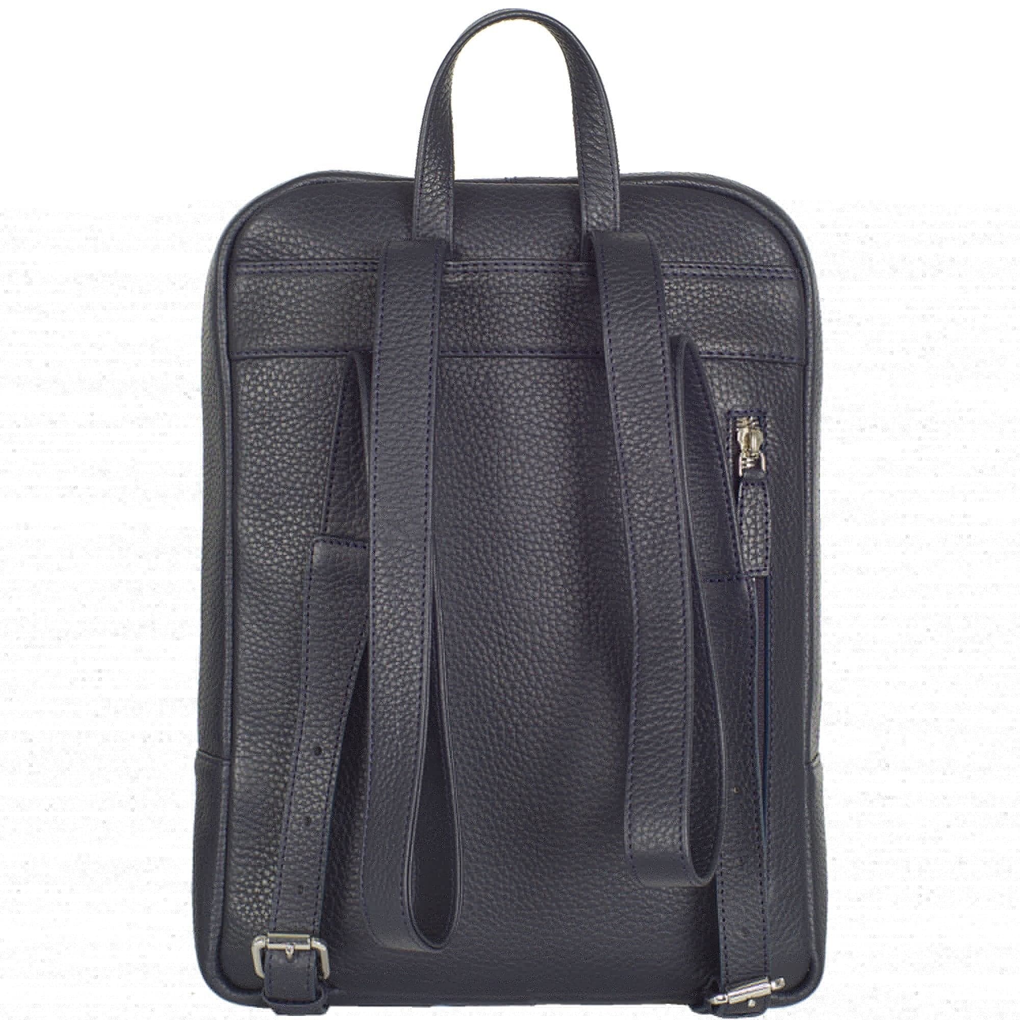 Businessrucksack Lederrucksack 14 Zoll Leder blau - Corf Offermann