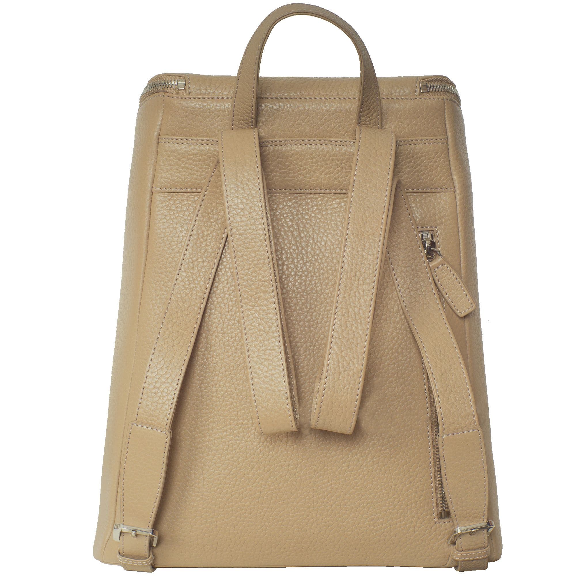 Damenrucksack Lederrucksack 13 Zoll Leder beige - Corf Offermann