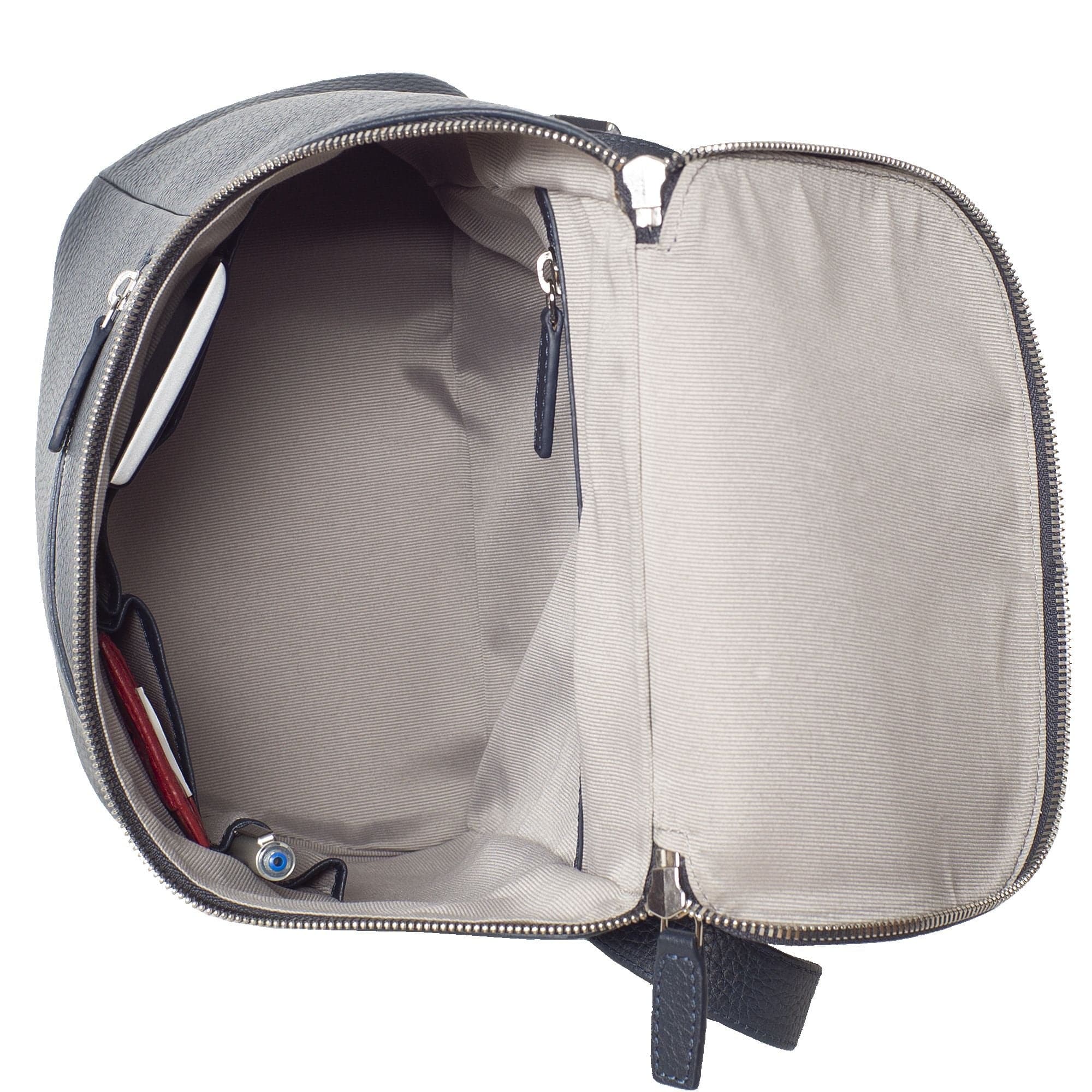 Damenrucksack Lederrucksack 13 Zoll Leder blau - Corf Offermann