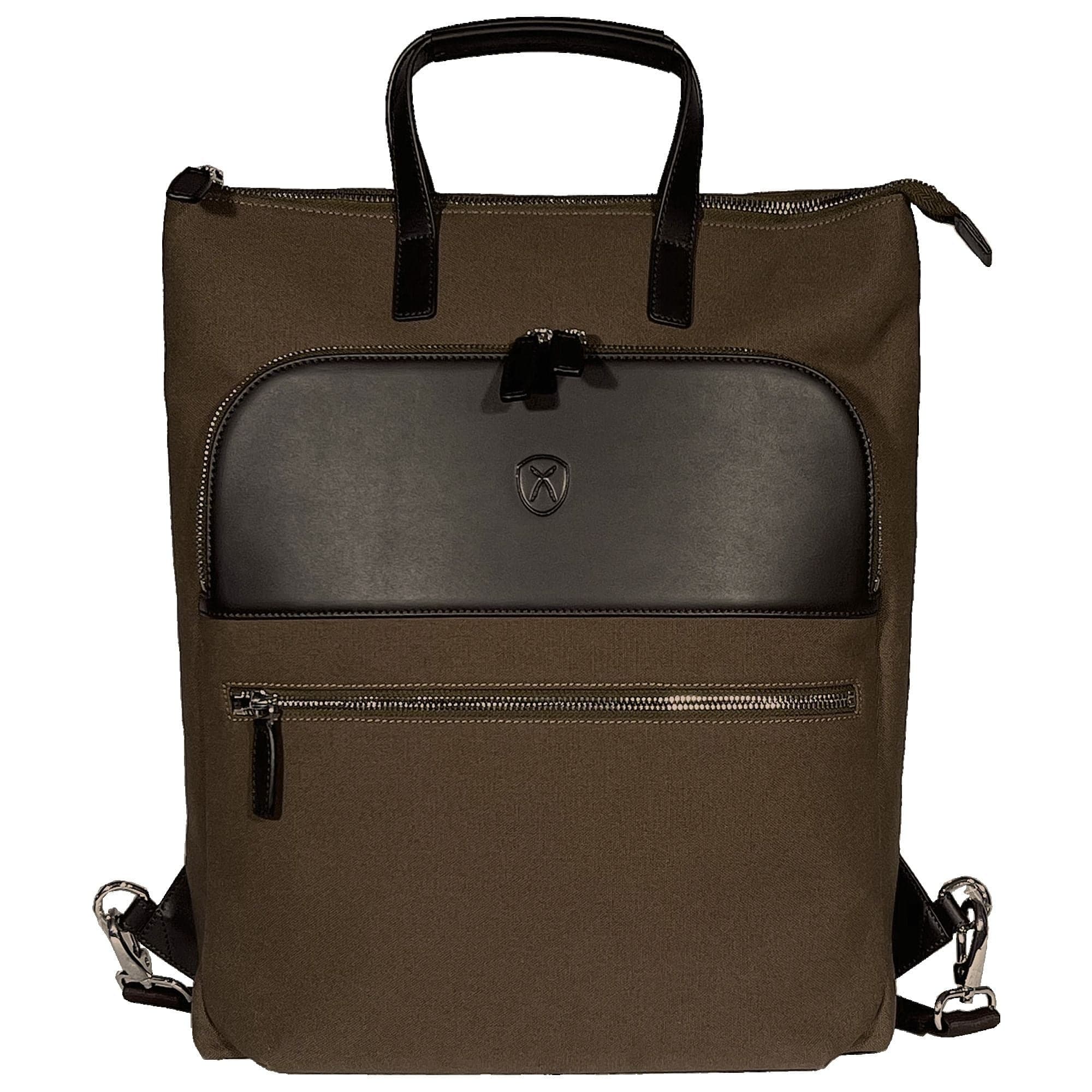 Shopper Rucksack 15 Zoll Canvas braun - Corf Offermann