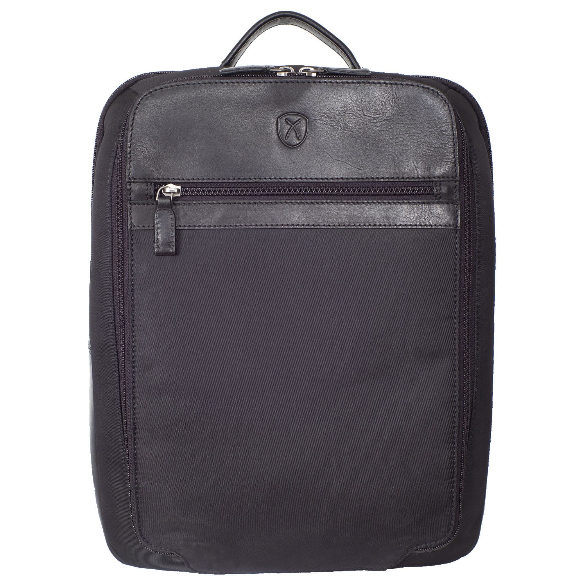 Businessrucksack Coram Nylon/Leder schwarz 15 Zoll - Corf Offermann