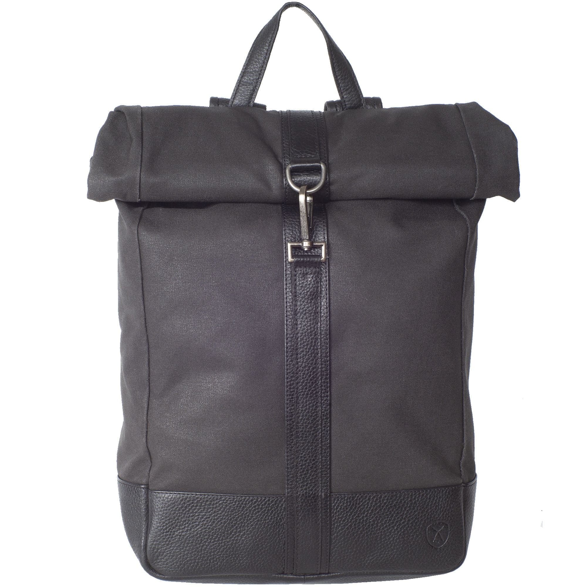 Rucksack Canvas/Leder schwarz 15 Zoll - Corf Offermann