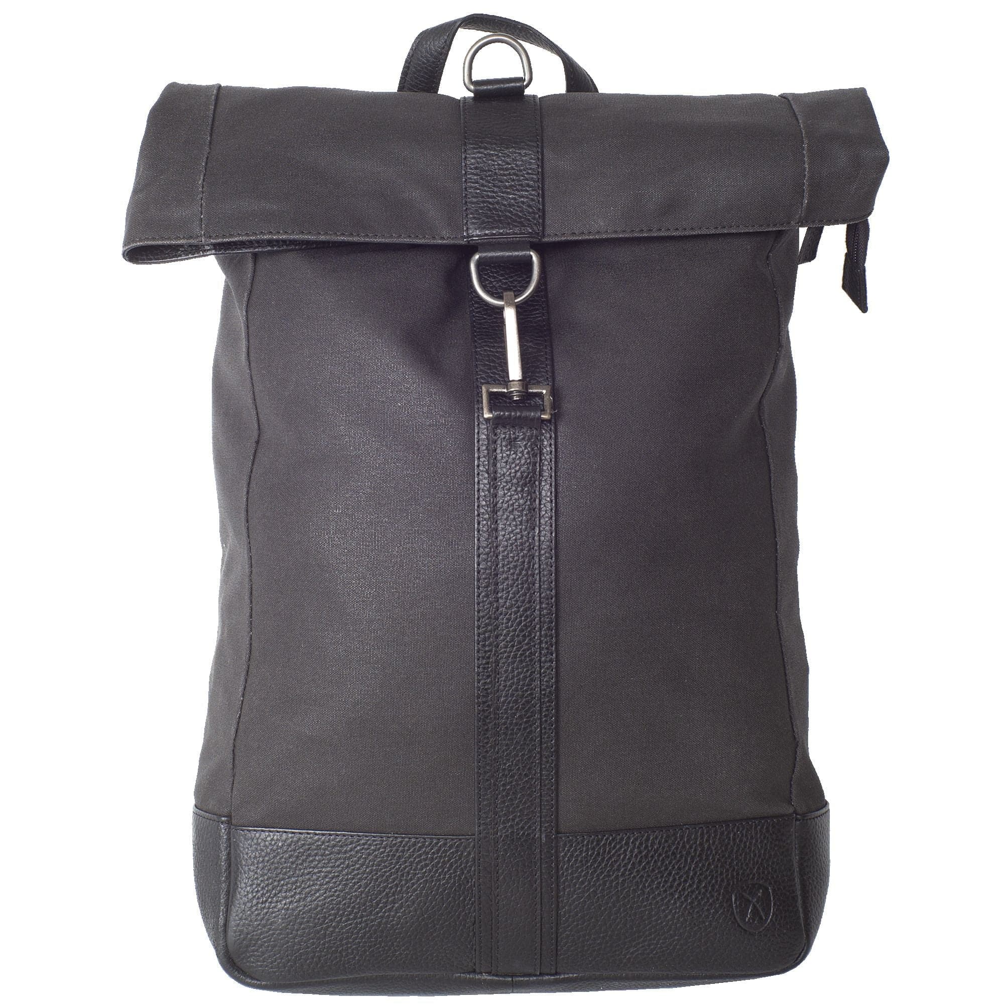 Rucksack Canvas/Leder schwarz 15 Zoll - Corf Offermann