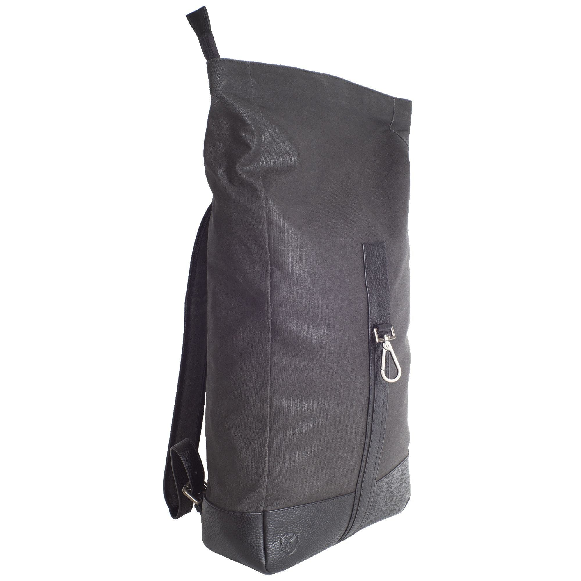 Rucksack Canvas/Leder schwarz 15 Zoll - Corf Offermann
