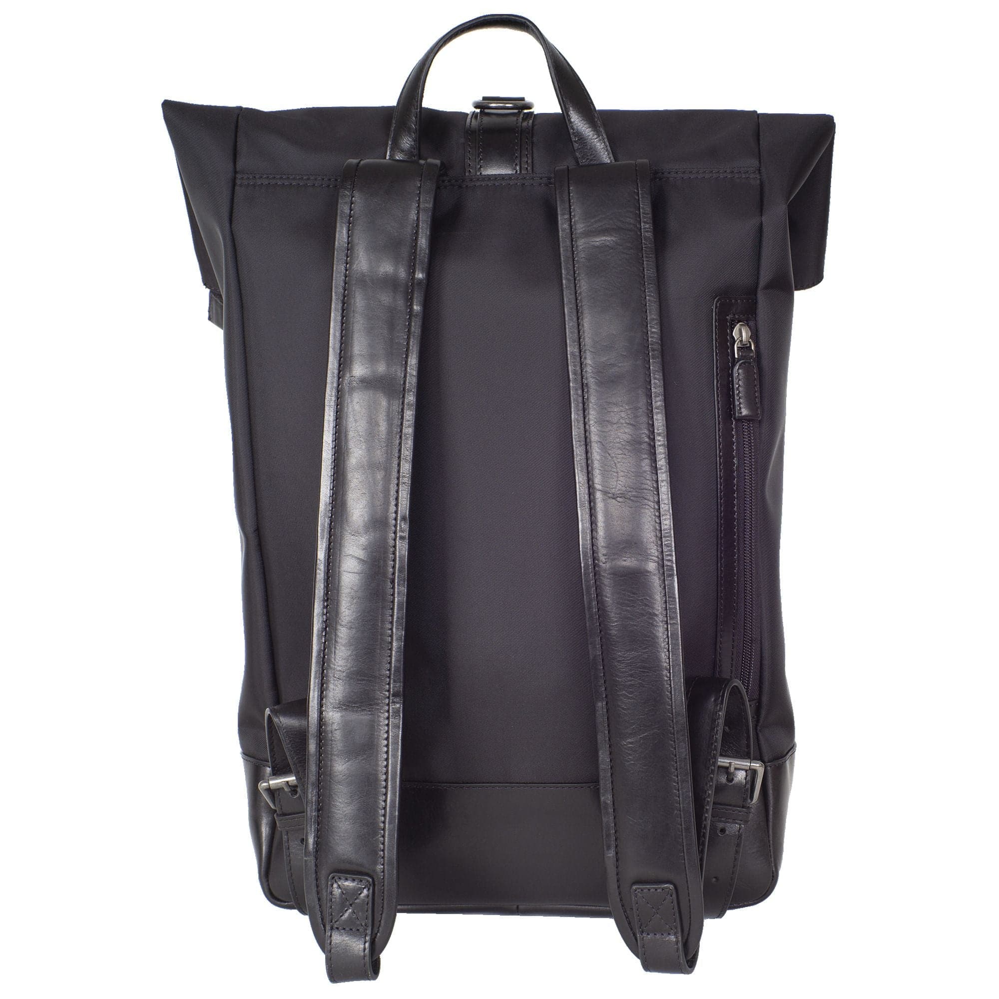 Rucksack Coram Nylon/Leder schwarz 15 Zoll - Corf Offermann