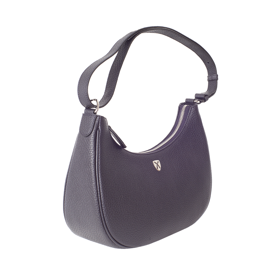 Elegante Schultertasche Leder blau - Corf Offermann