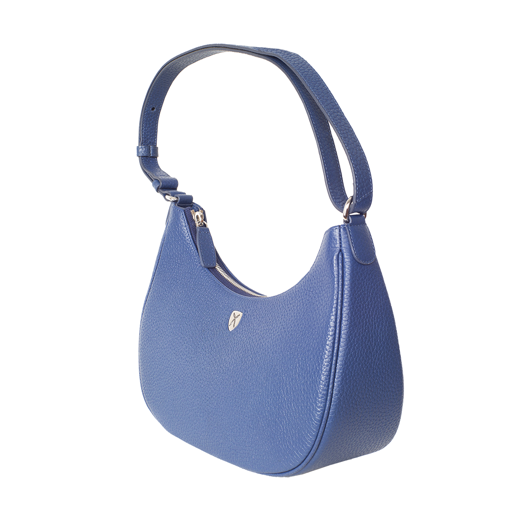 Elegante Schultertasche Leder hellblau - Corf Offermann