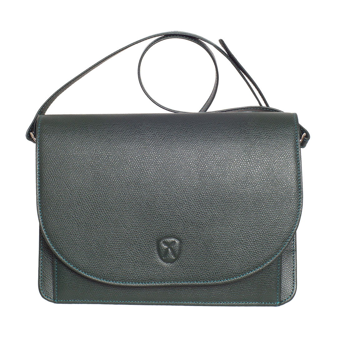 Handtasche Umhängetasche Leder grün - Corf Offermann