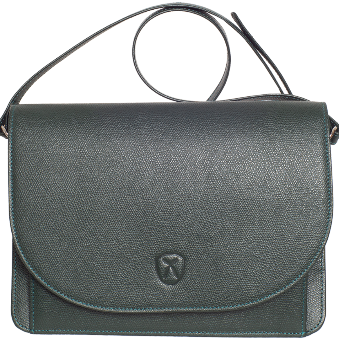 Handtasche Umhängetasche Leder grün - Corf Offermann