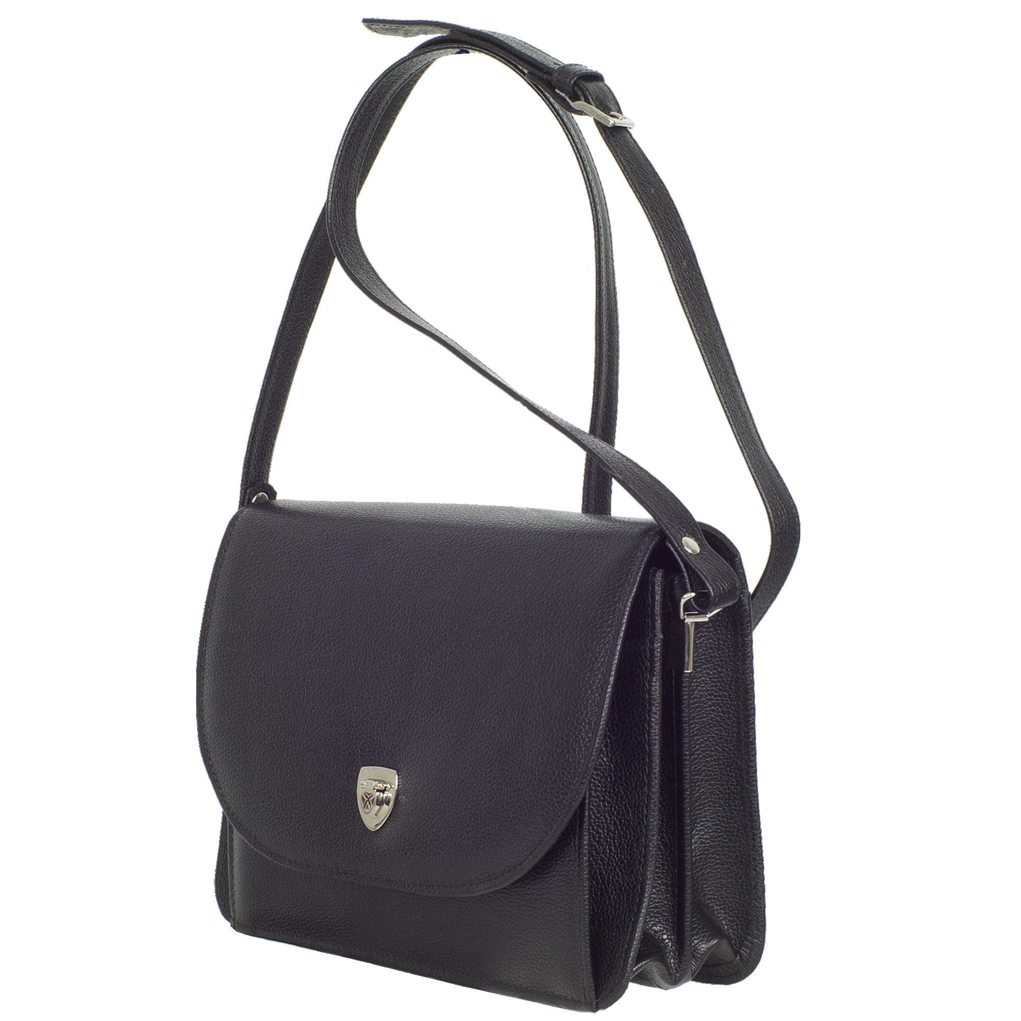 Handtasche Umhängetasche Leder schwarz - Corf Offermann