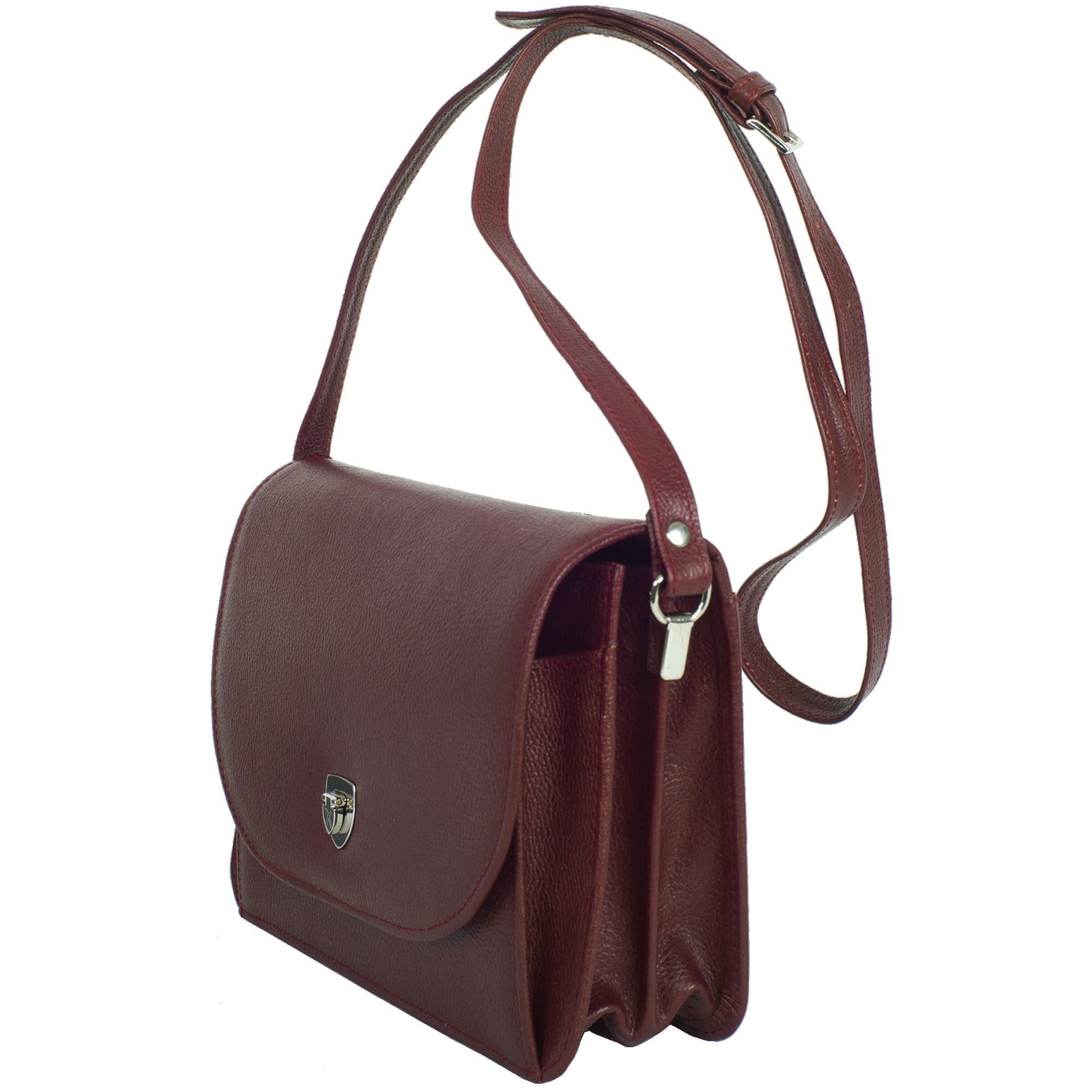 Handtasche Umhängetasche Leder bordeaux - Corf Offermann