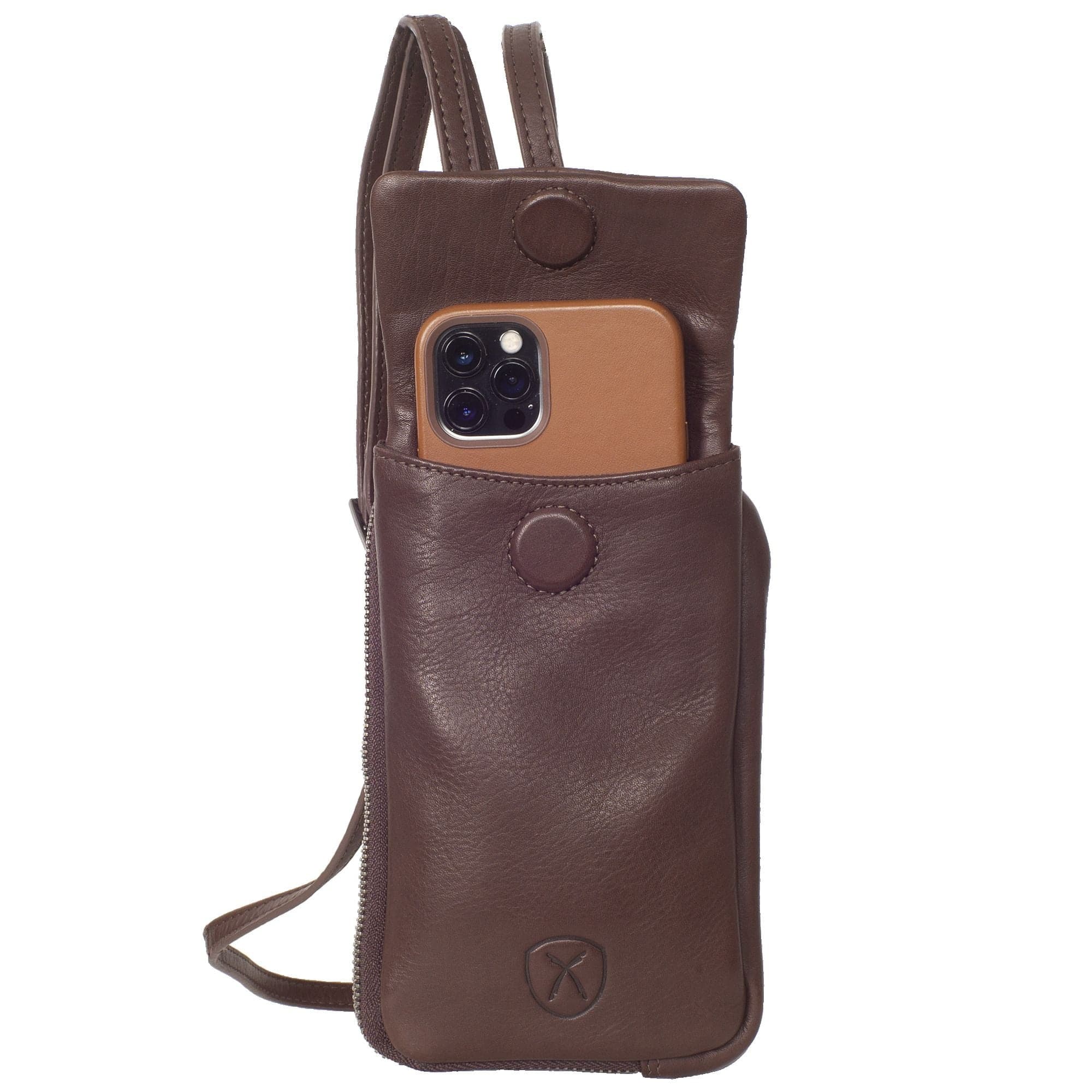 Handytasche Crossover Leder braun - Corf Offermann