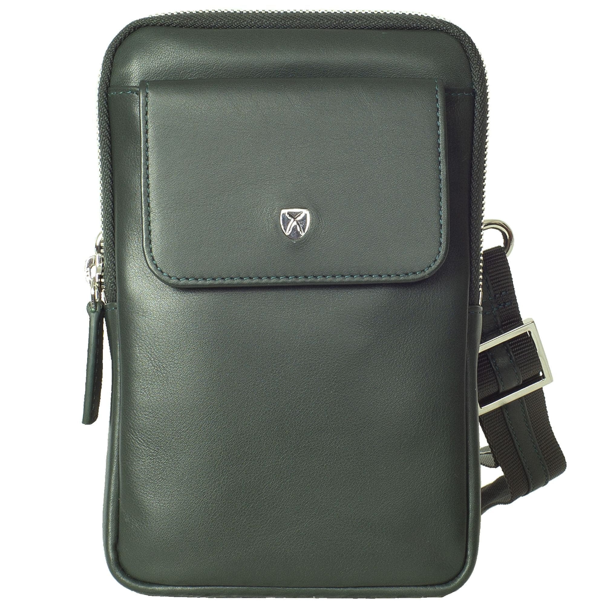 Telefontasche Crossover Leder grün - Corf Offermann