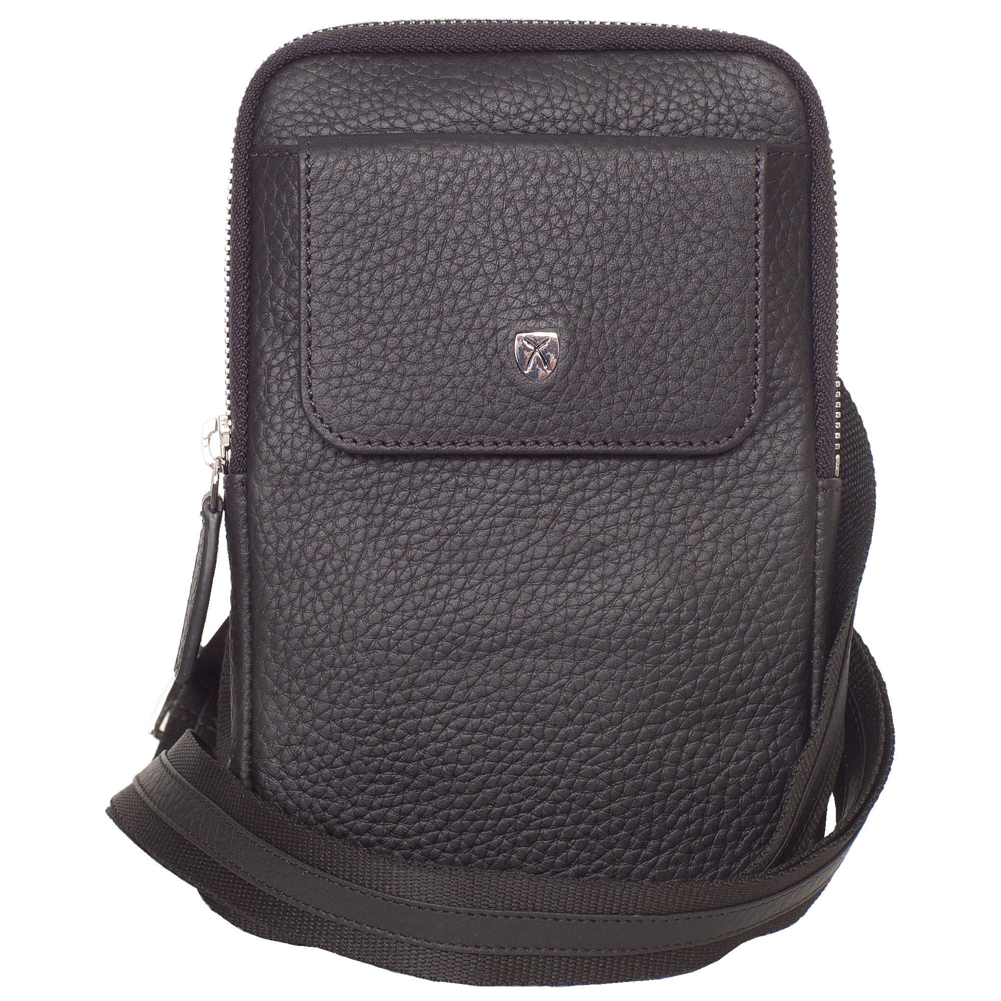 Telefontasche Crossover Leder schwarz - Corf Offermann