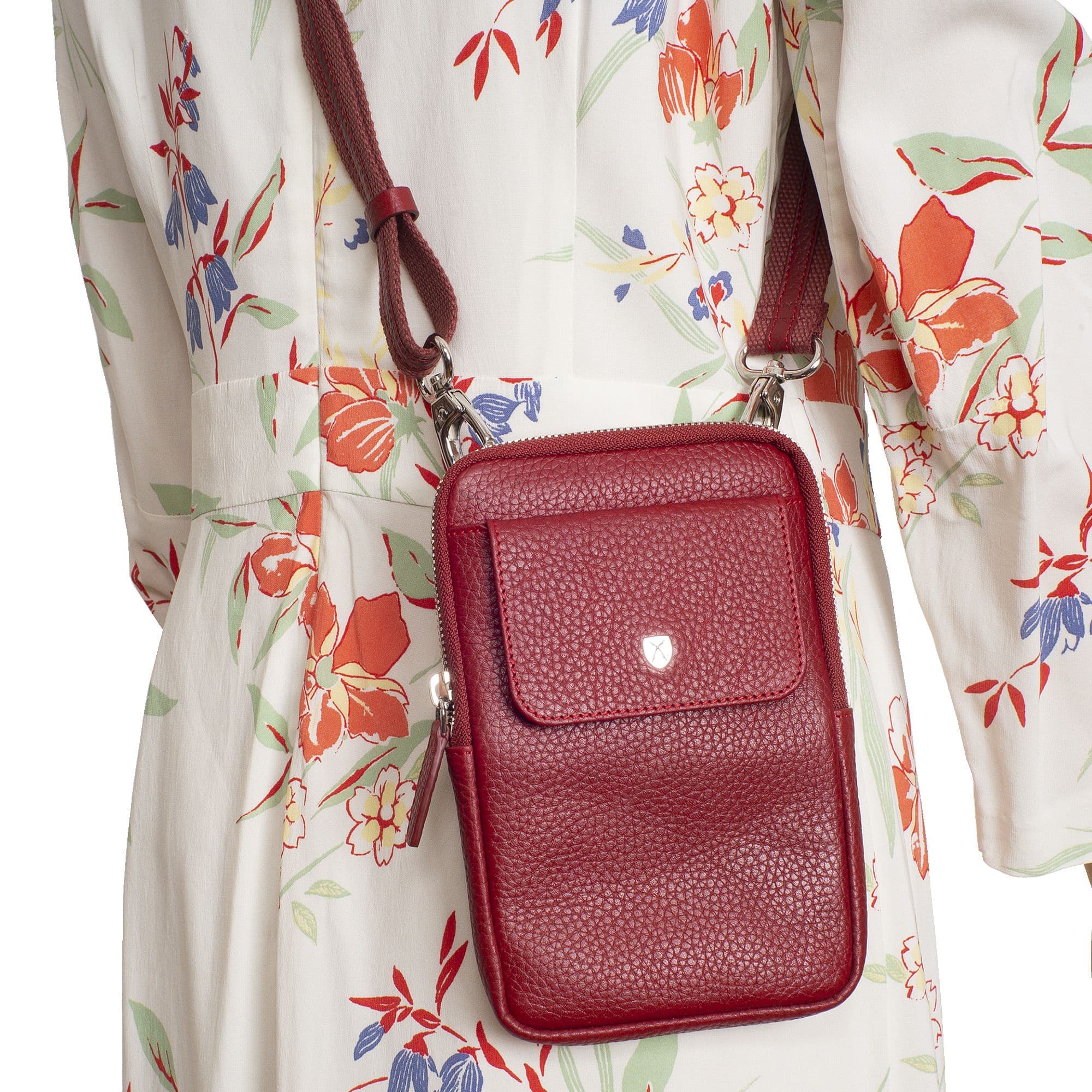 Telefontasche Crossover Leder rot - Corf Offermann