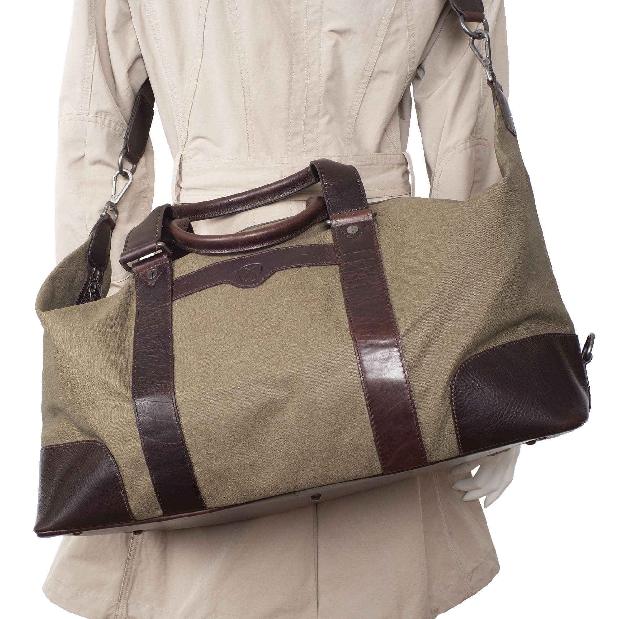 Canvas Weekender Reisetasche Canvas braun - Corf Offermann