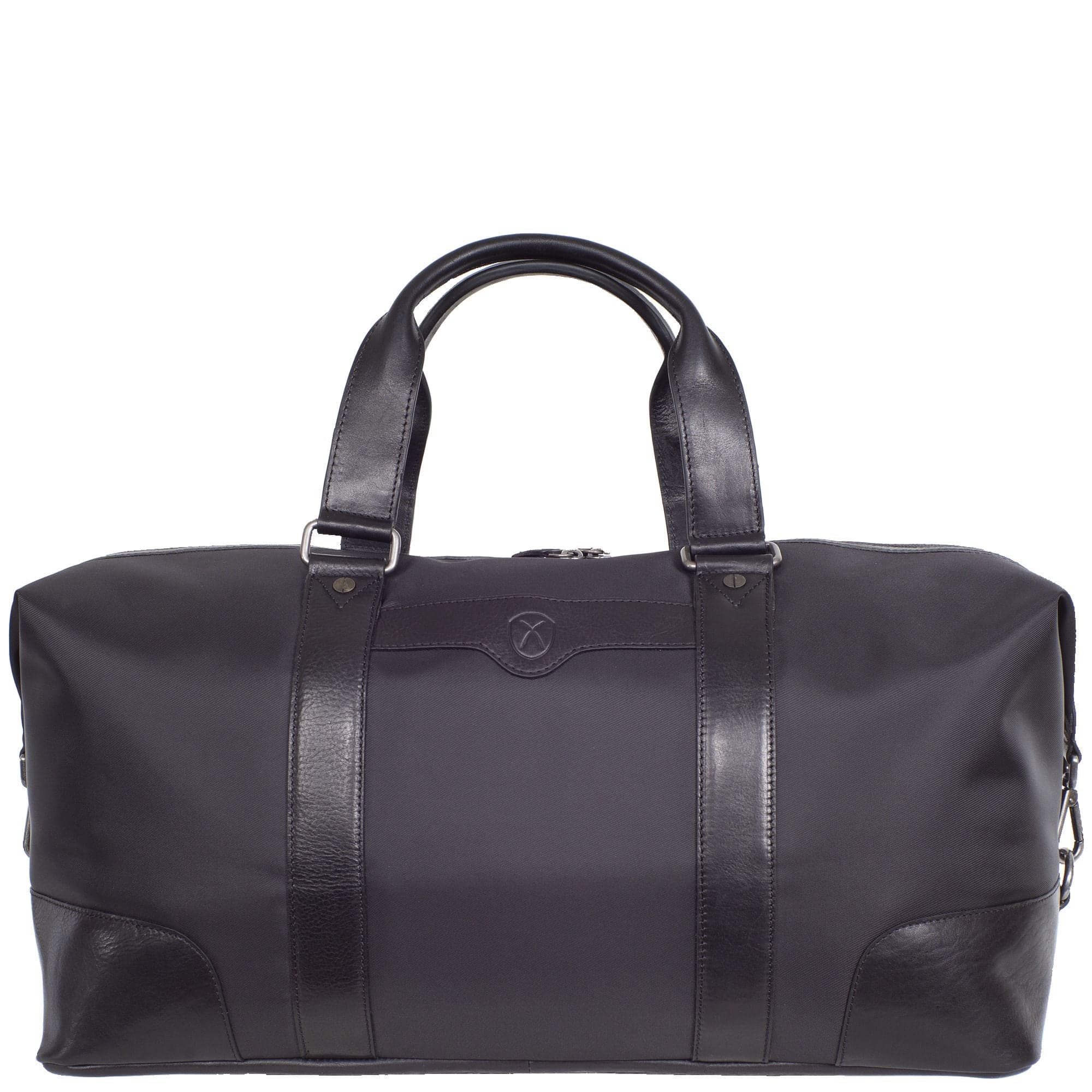 Reisetasche Weekender Leder Coram-Nylon schwarz - Corf Offermann