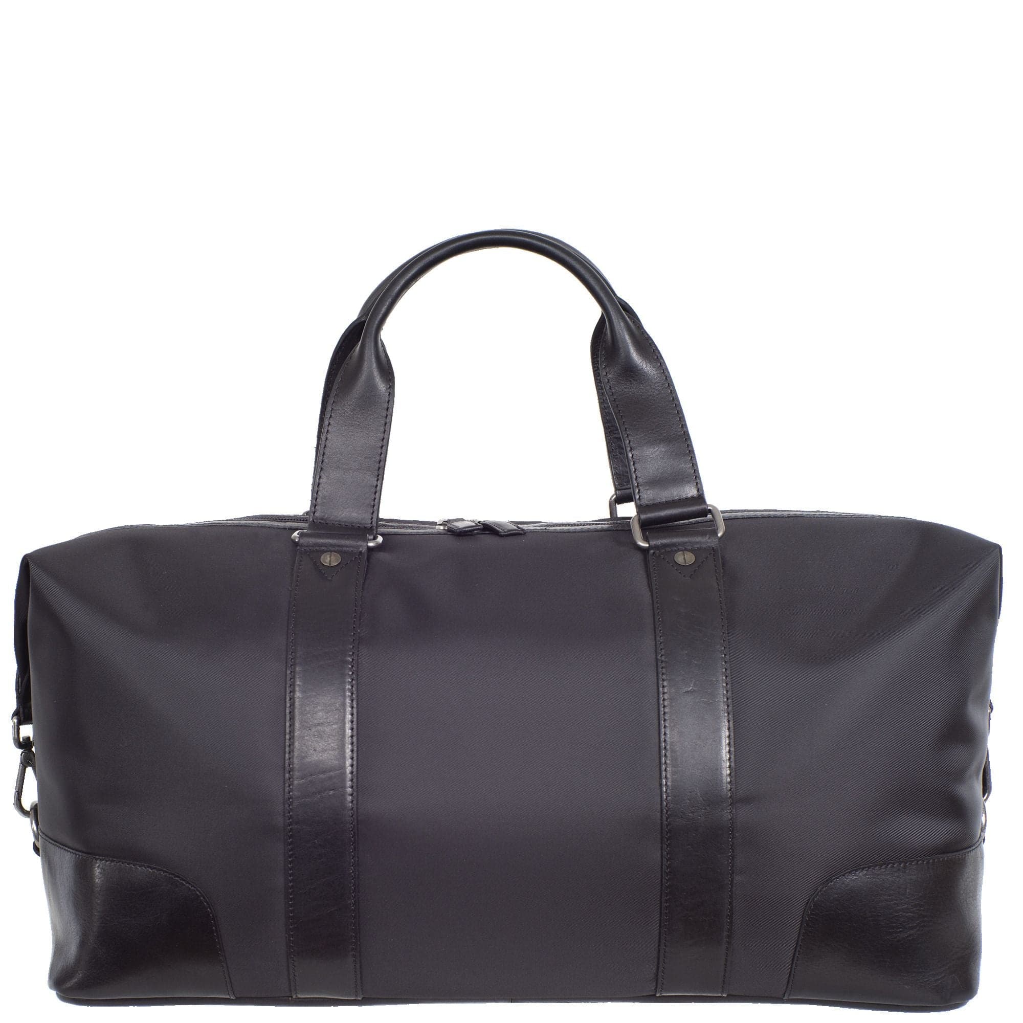 Reisetasche Weekender Leder Coram-Nylon schwarz - Corf Offermann