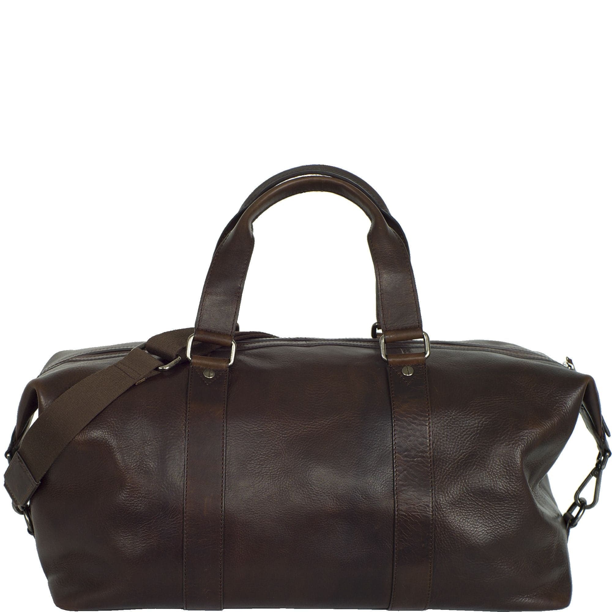 Leder Weekender Reisetasche Leder braun mit Trageriemen - Corf Offermann