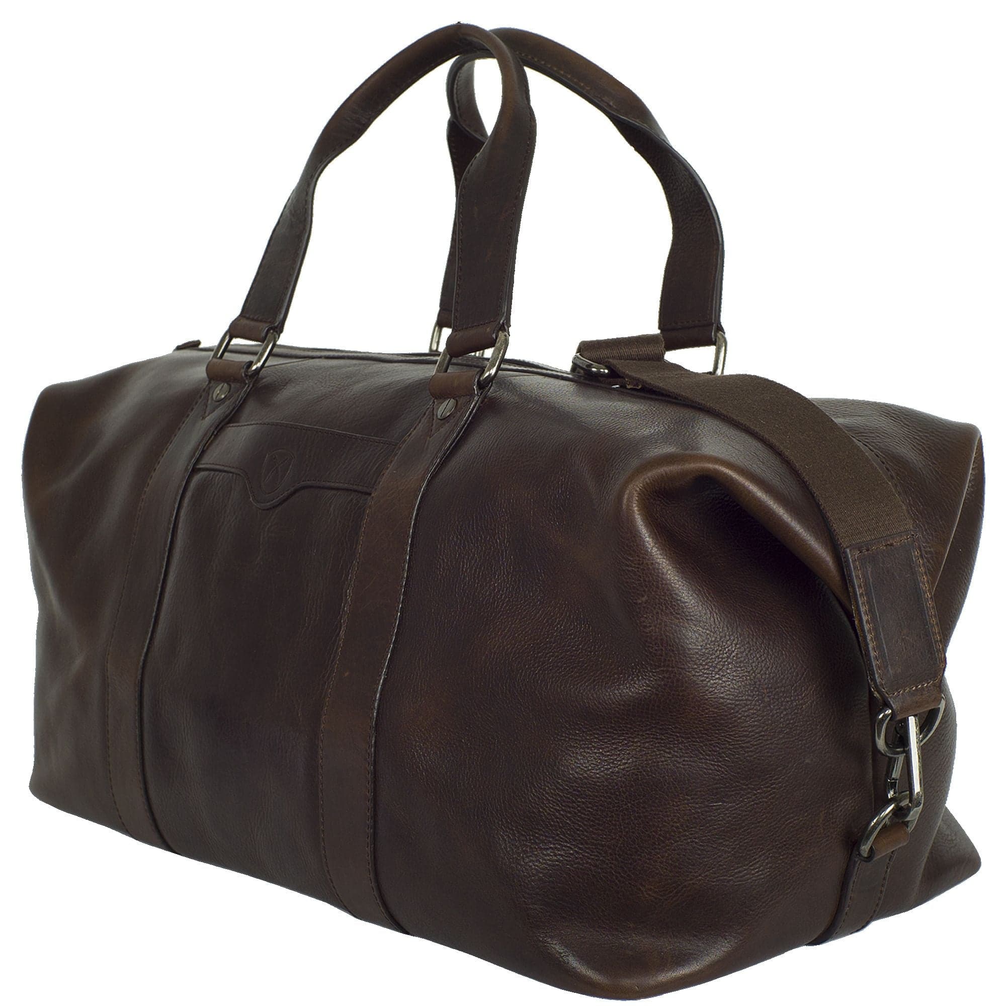 Leder Weekender Reisetasche Leder braun mit Trageriemen - Corf Offermann