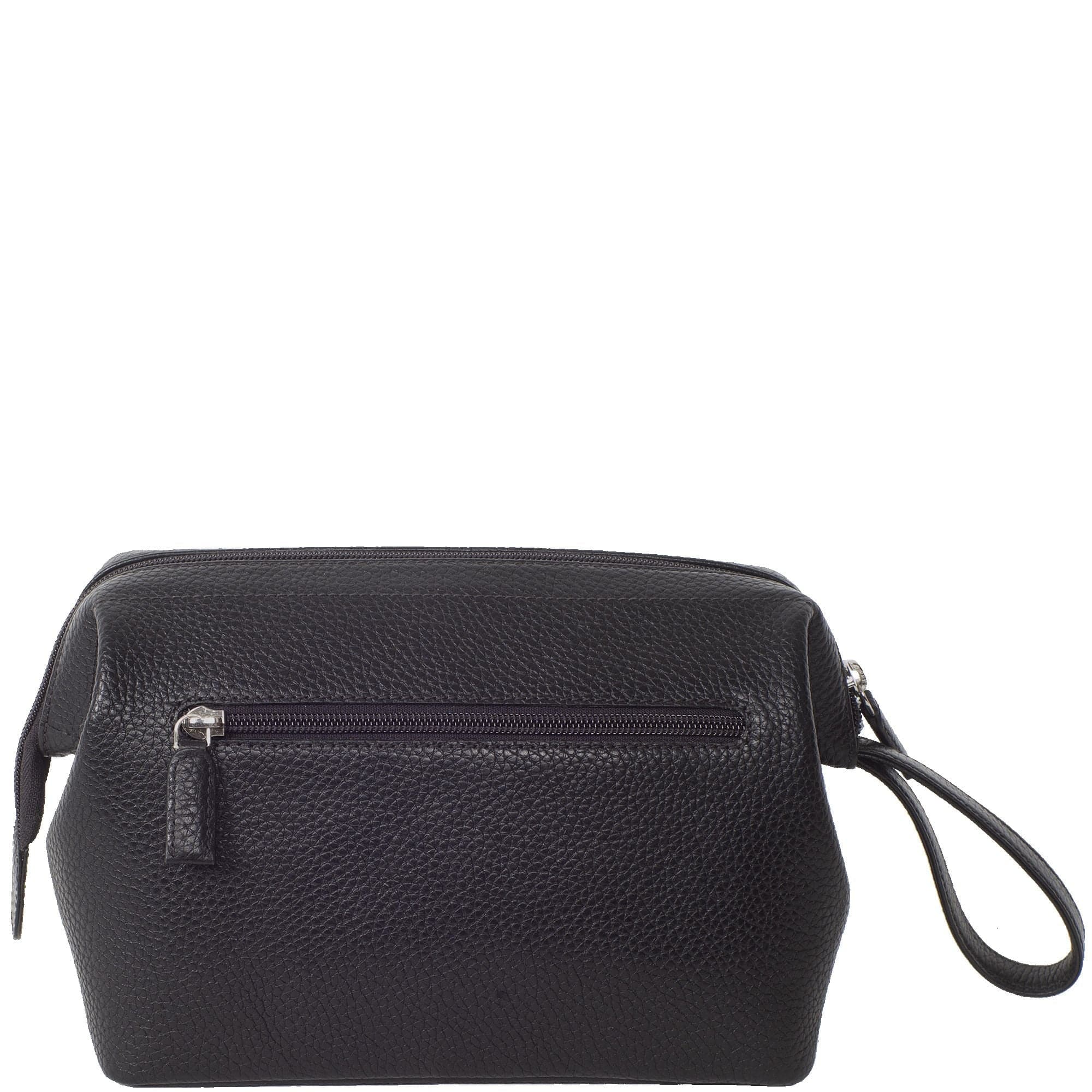 Kulturtasche Leder schwarz - Corf Offermann