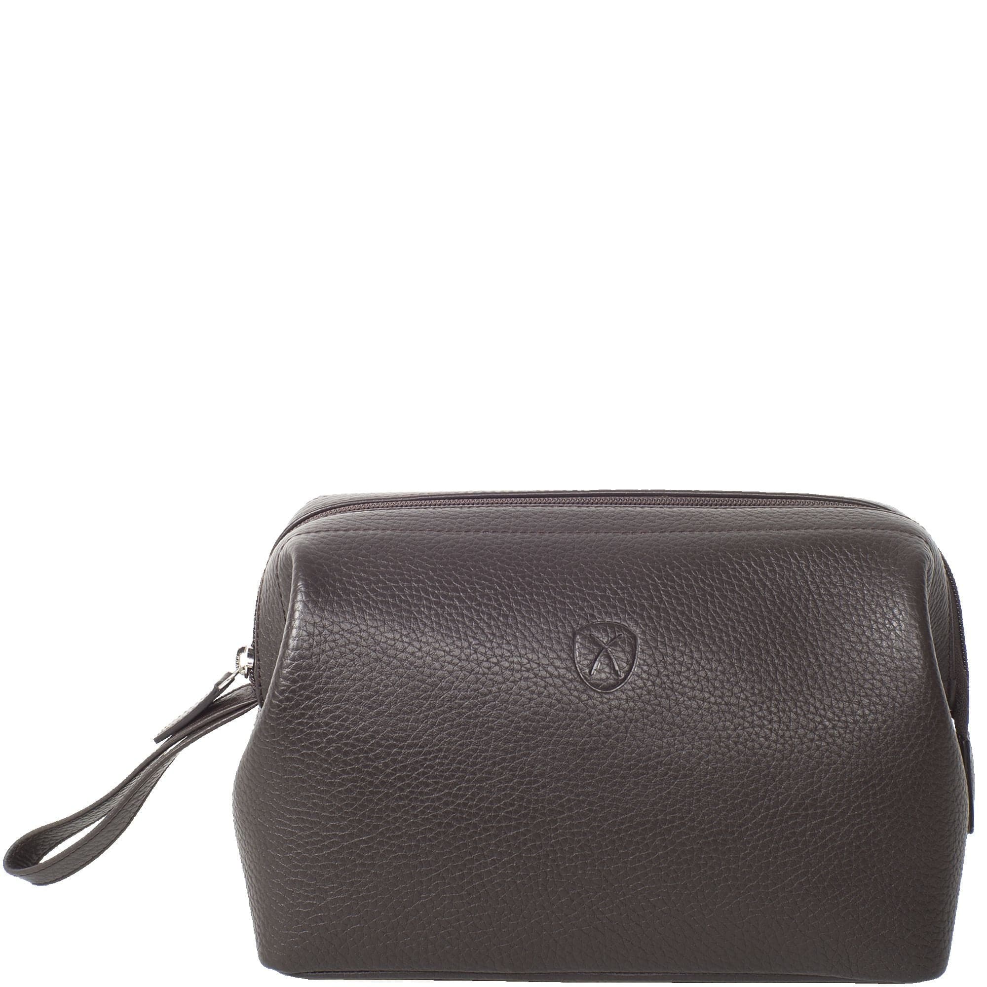 Kulturtasche Leder braun - Corf Offermann