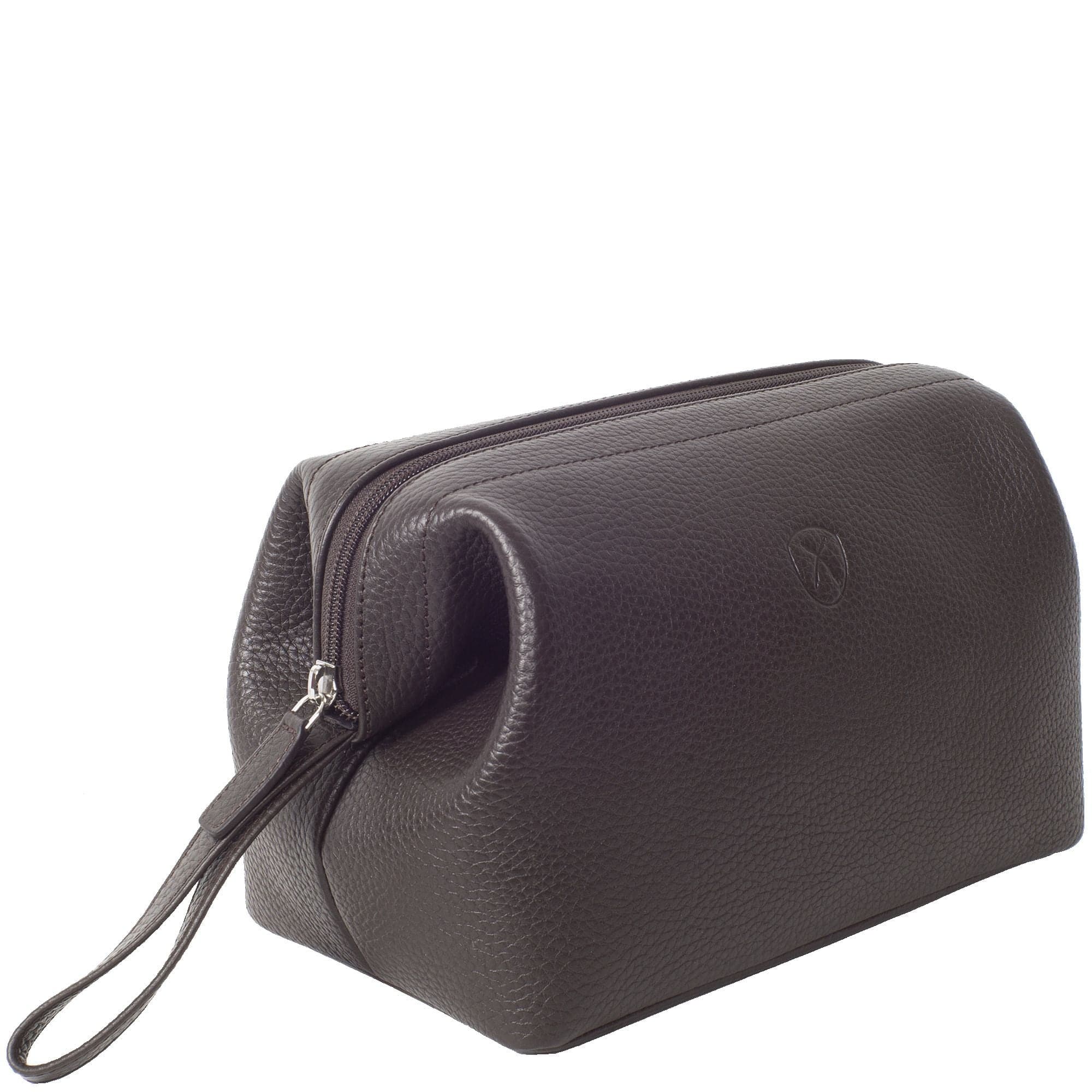 Kulturtasche Leder braun - Corf Offermann