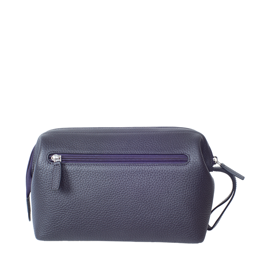 Kulturtasche Leder Blau - Corf Offermann