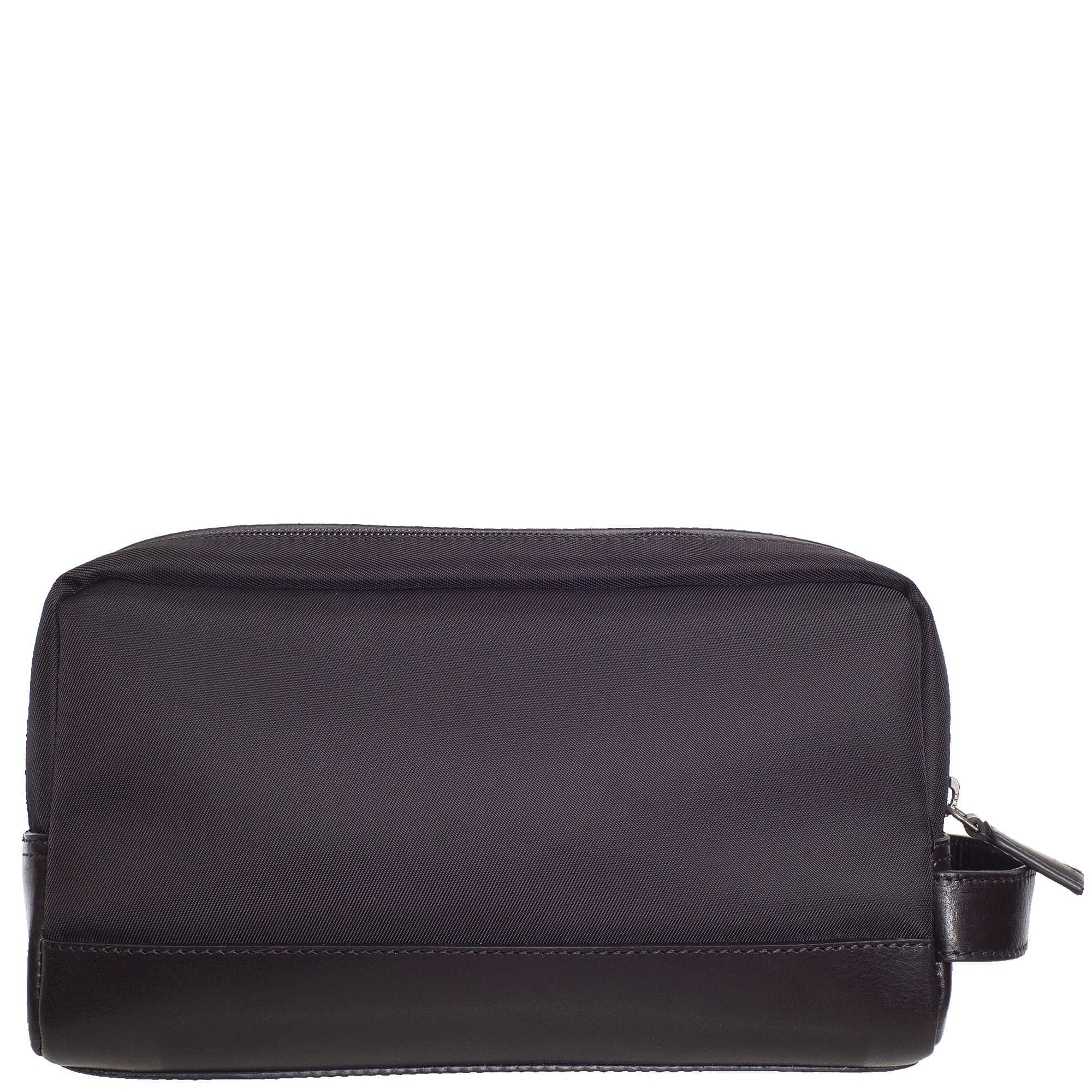 Kulturtasche Leder Coram-Nylon schwarz - Corf Offermann