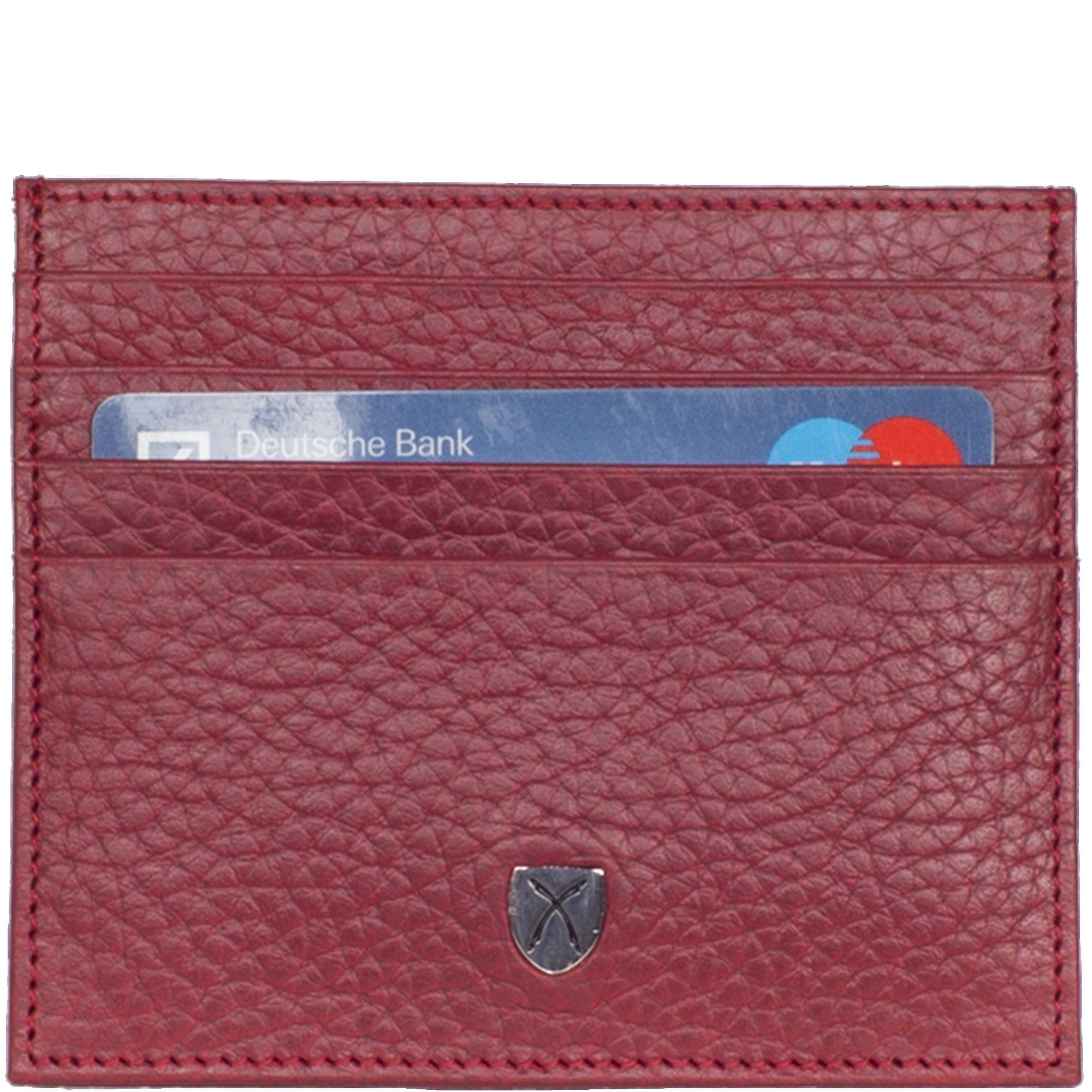 Kreditkartenetui Leder rot 9 Fächer - Corf Offermann