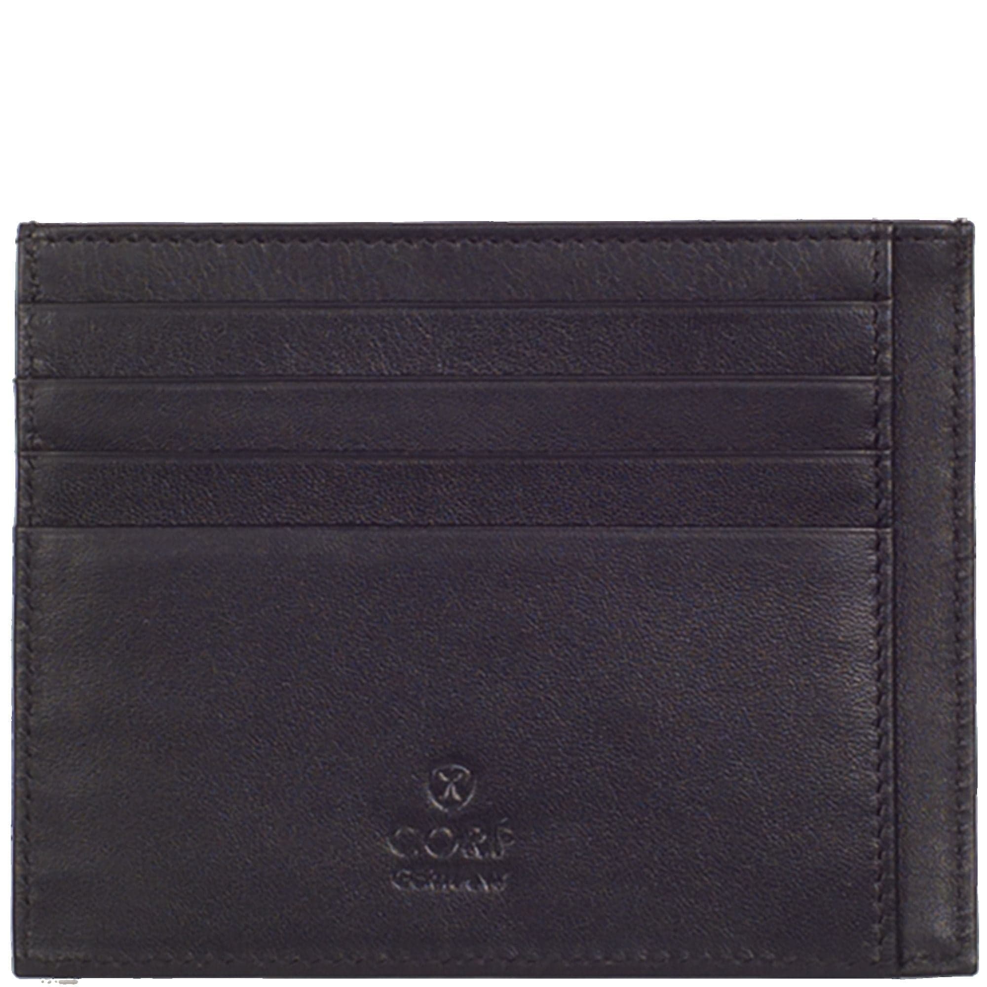 Kreditkartenetui Leder schwarz 11 Fächer - Corf Offermann