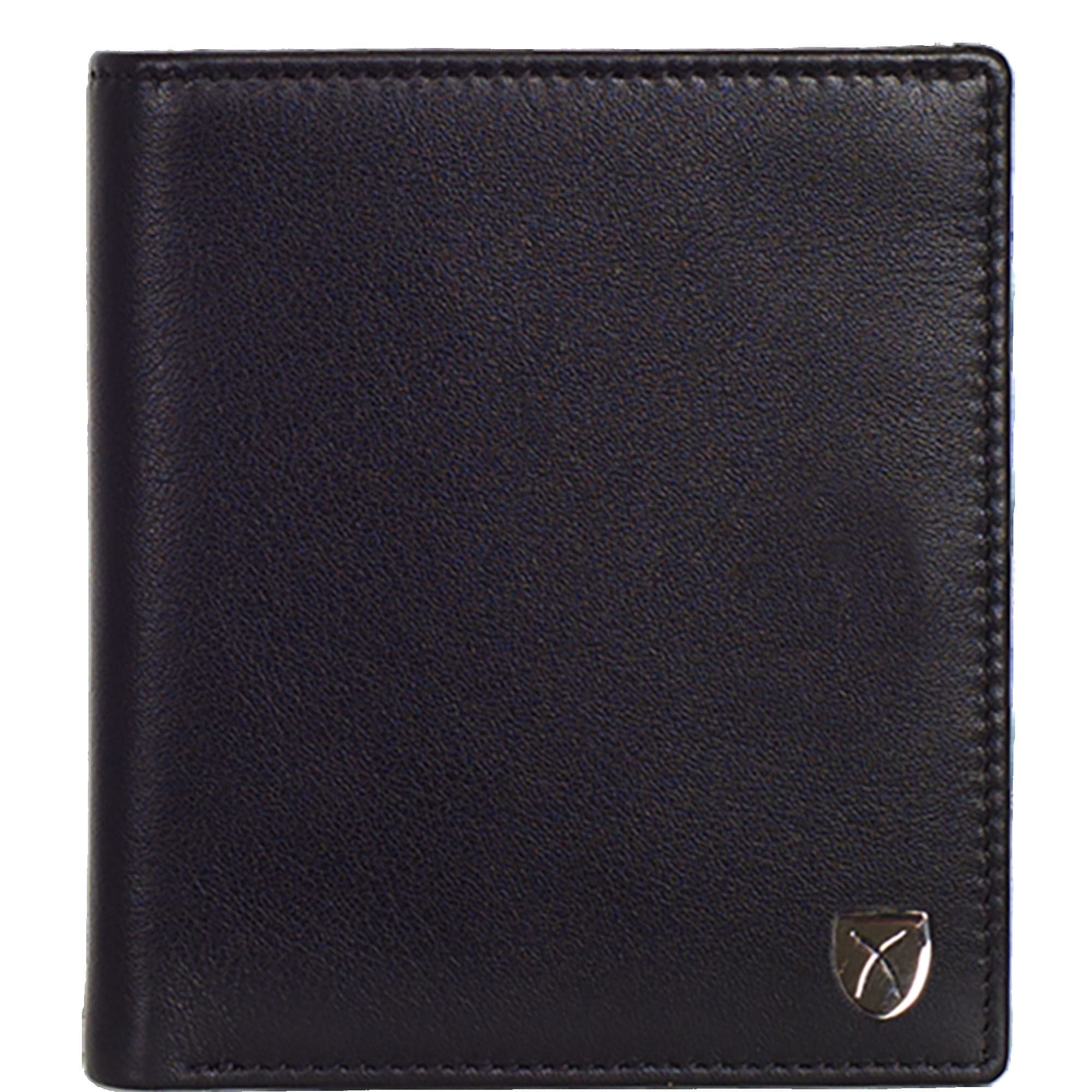 Geldbörse Portemonnaie klein Leder schwarz mit Münzfach - Corf Offermann