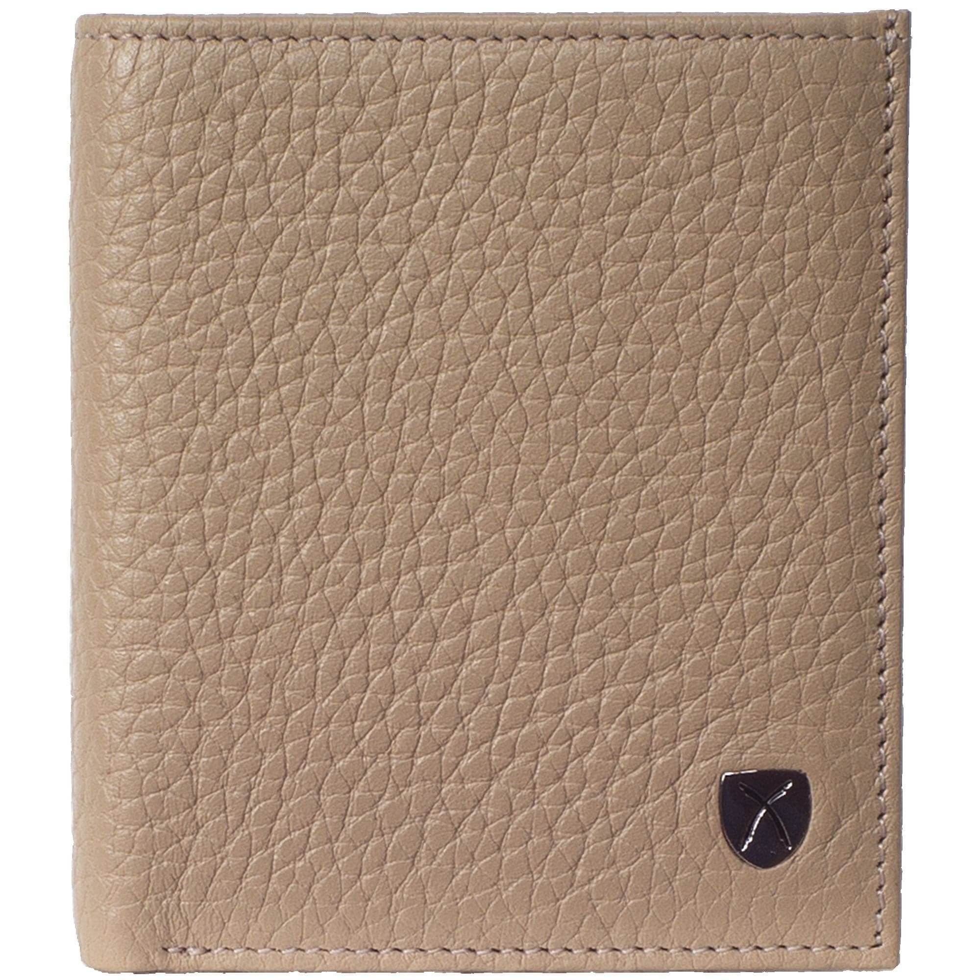 Geldbörse Portemonnaie klein Leder beige mit Münzfach - Corf Offermann