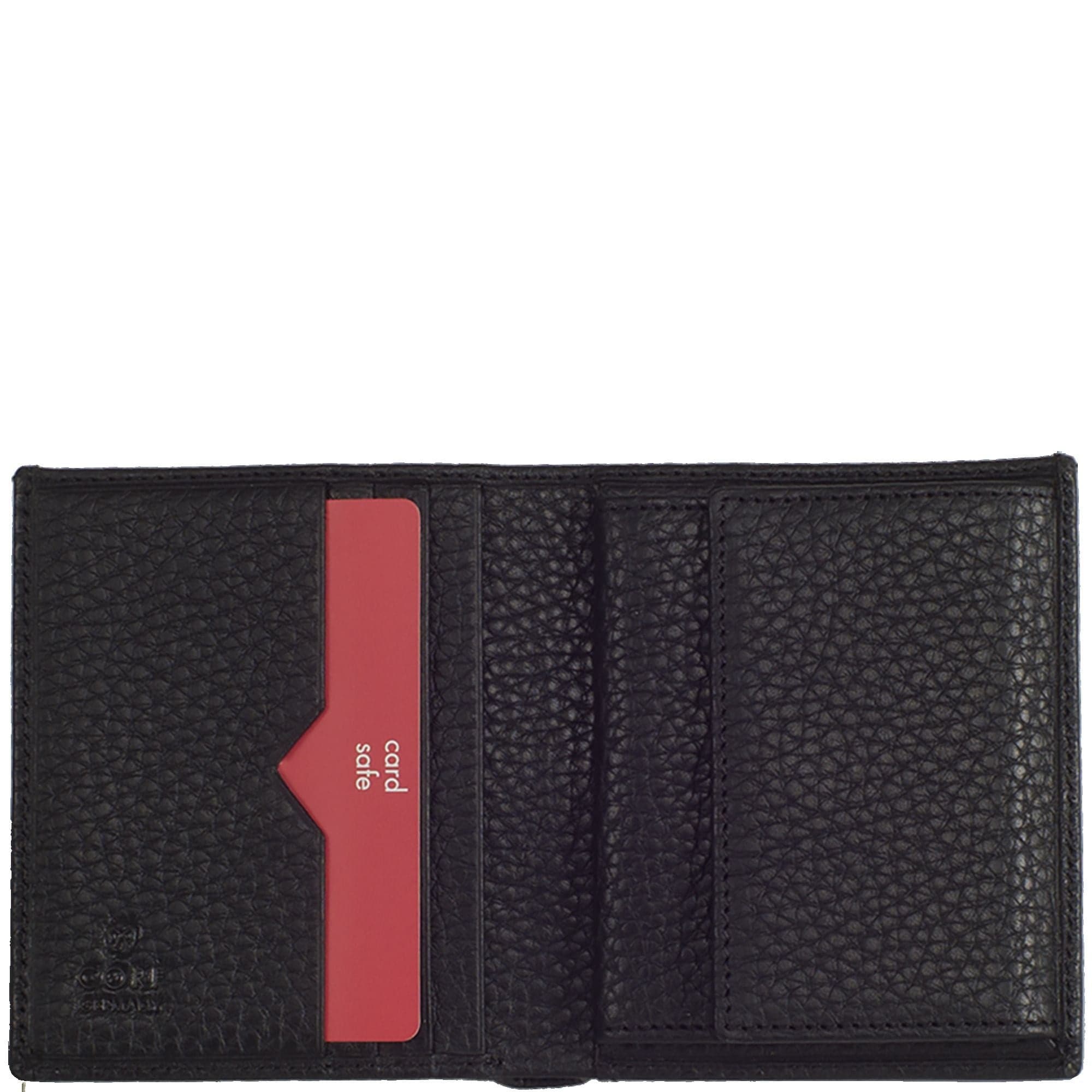 Geldbörse Portemonnaie klein Leder schwarz mit Münzfach - Corf Offermann