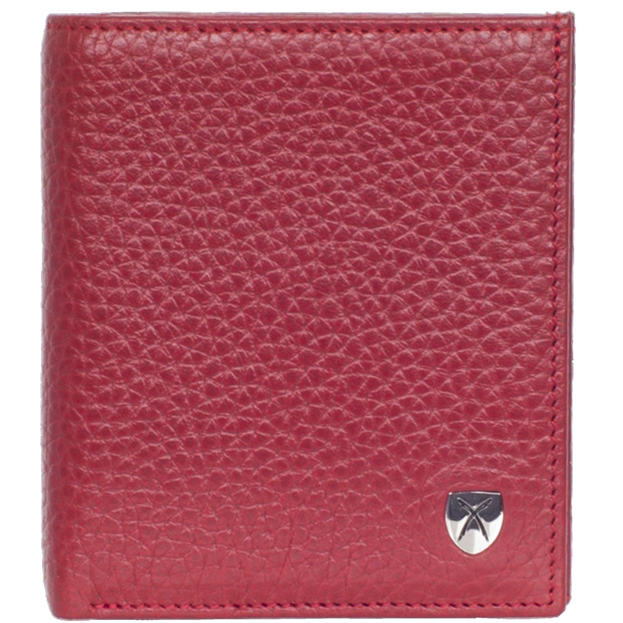 Geldbörse Portemonnaie klein Leder rot mit Münzfach - Corf Offermann