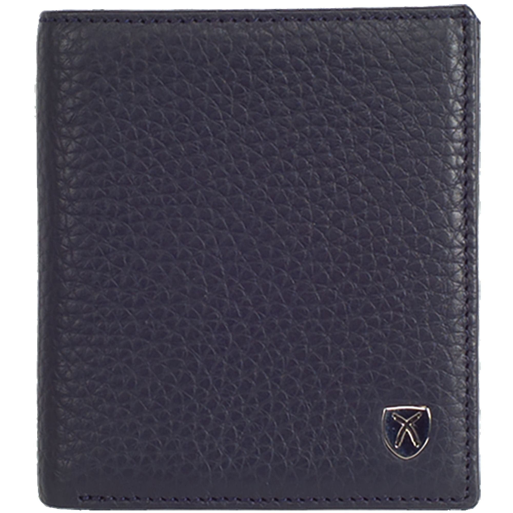 Geldbörse Portemonnaie klein Leder blau mit Münzfach - Corf Offermann