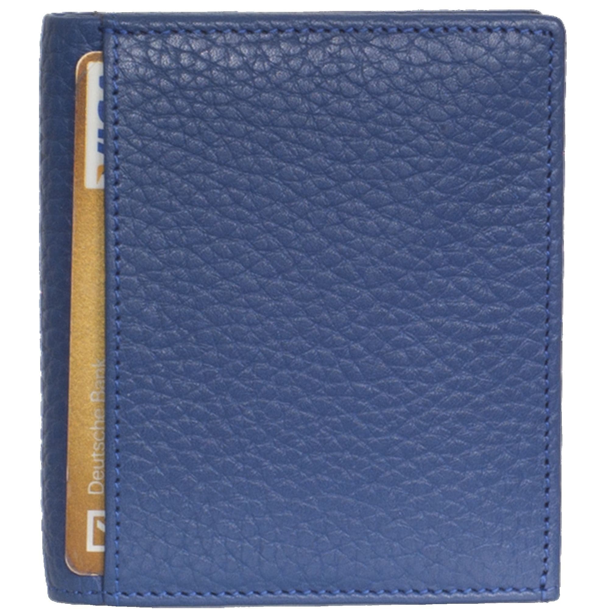 Geldbörse Portemonnaie klein Leder hellblau mit Münzfach - Corf Offermann