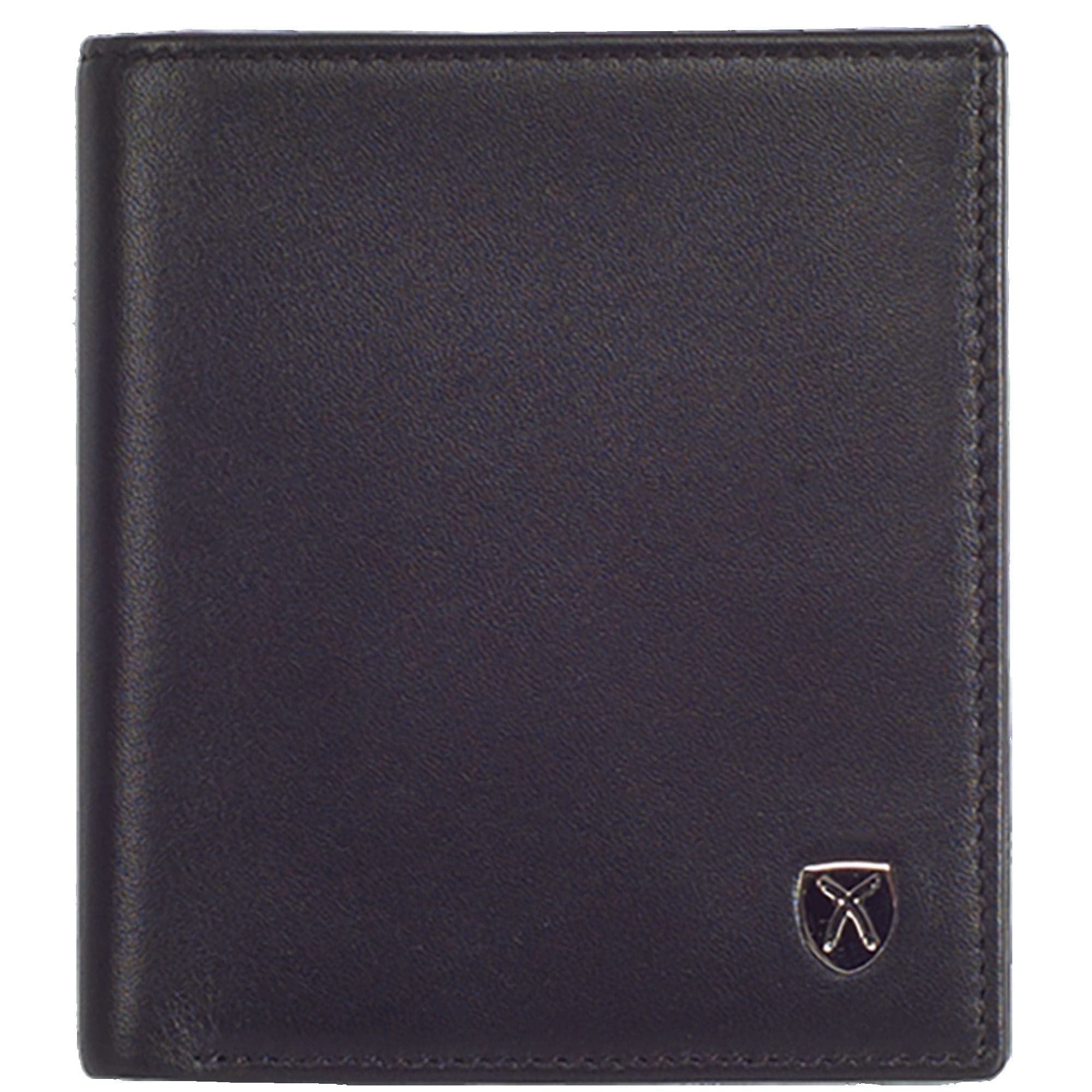 Kreditkartenetui Leder schwarz mit Scheinfach - Corf Offermann