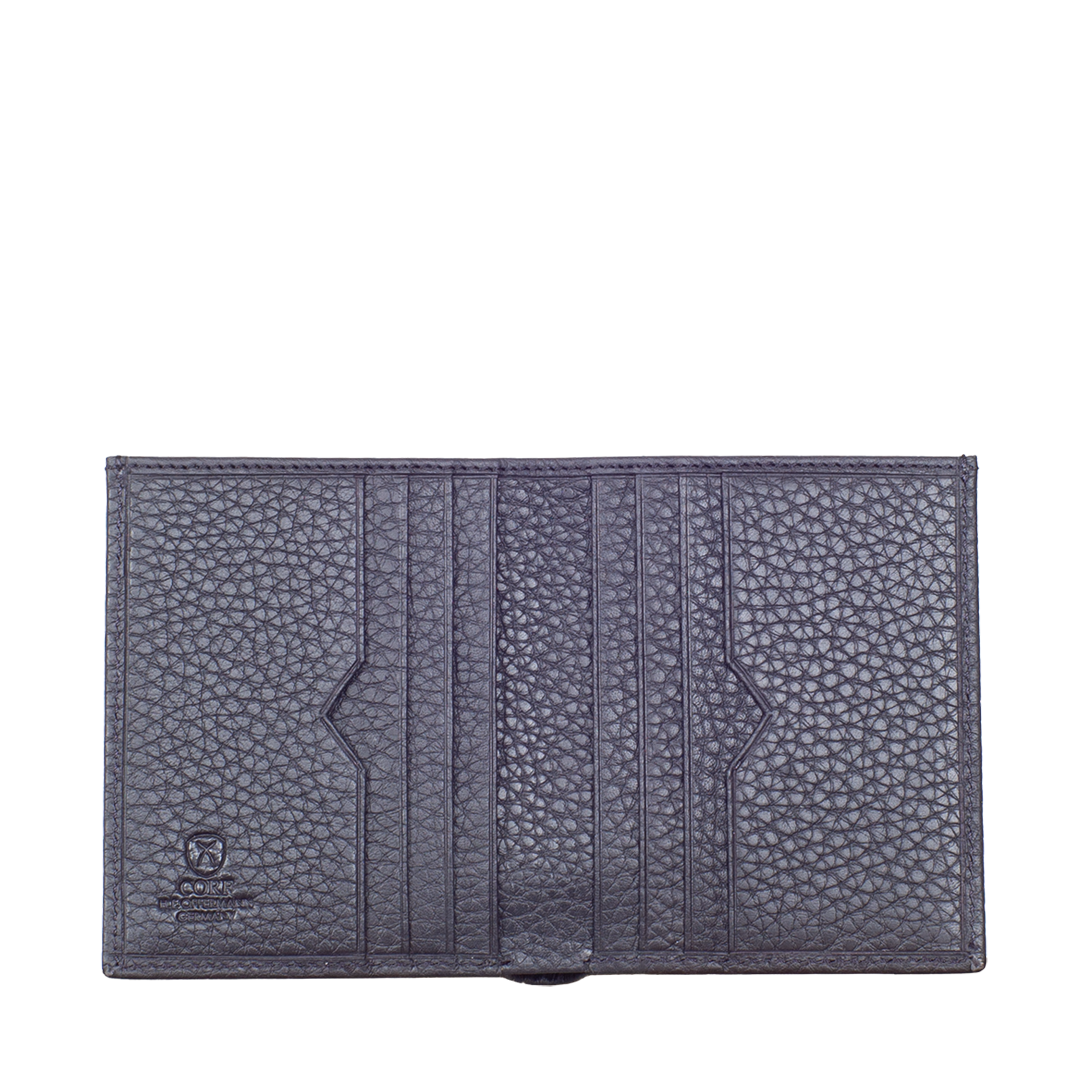 Kreditkartenetui Leder marine mit Scheinfach