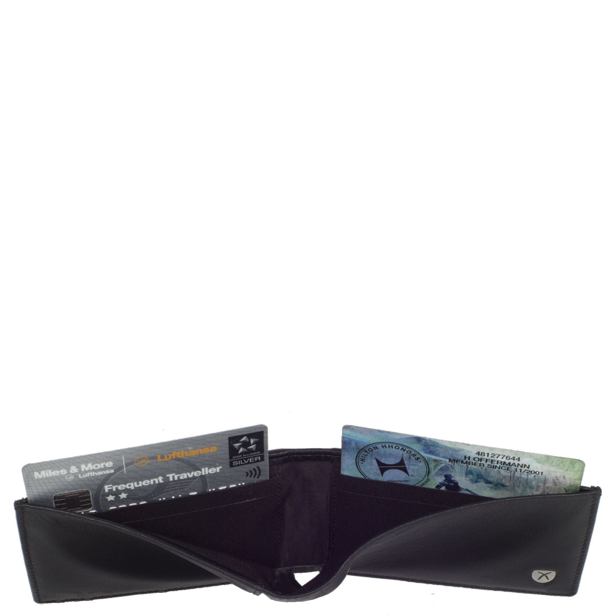 Geldbörse Portemonnaie klein Leder schwarz Miniformat - Corf Offermann