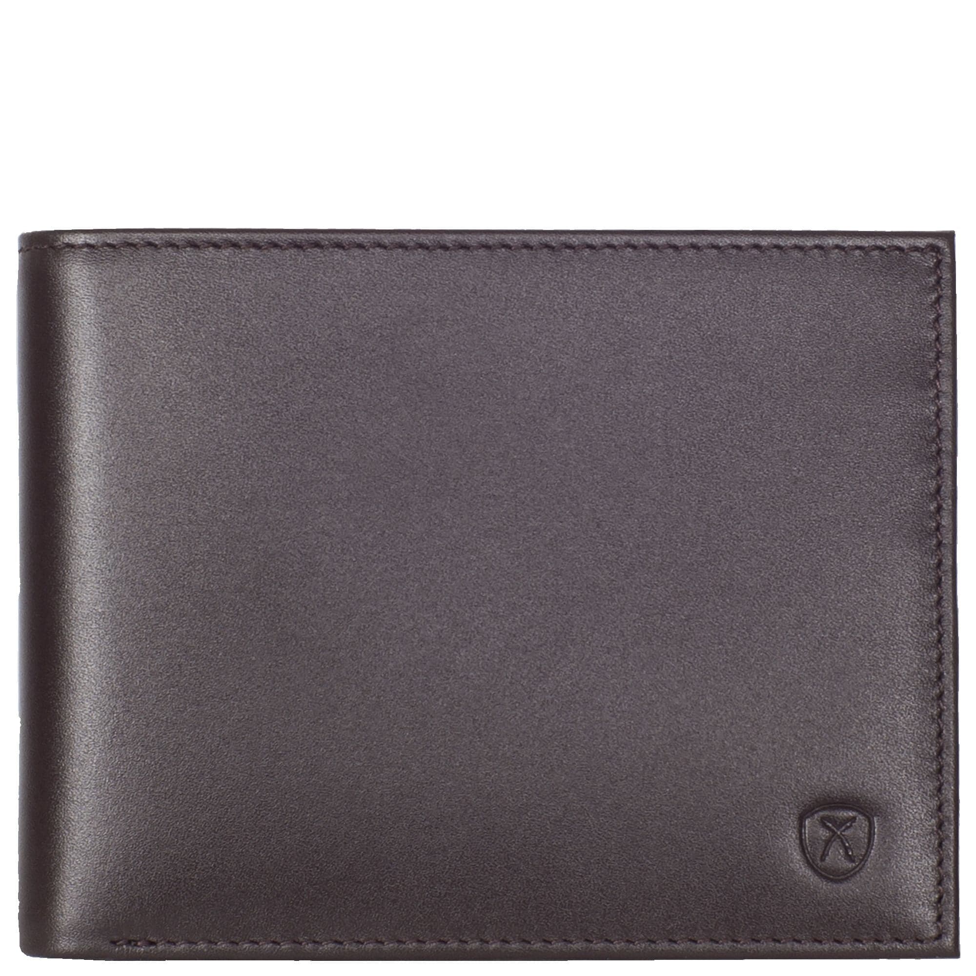 Geldbörse Portemonnaie glattes Leder braun Standardformat - Corf Offermann