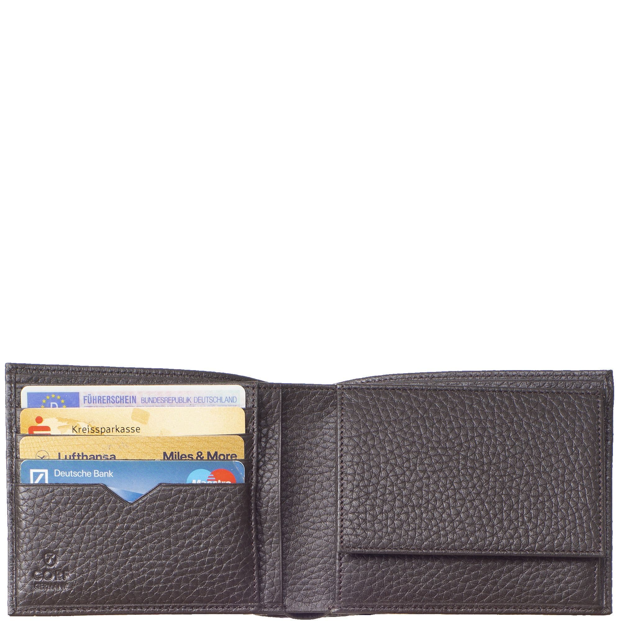 Geldbörse Portemonnaie Leder braun Standardformat - Corf Offermann