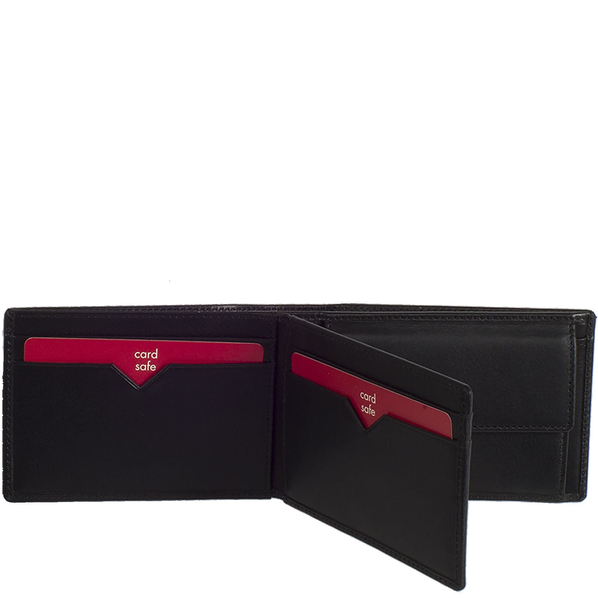 Geldbörse Portemonnaie klein Leder schwarz Dreiteilig - Corf Offermann