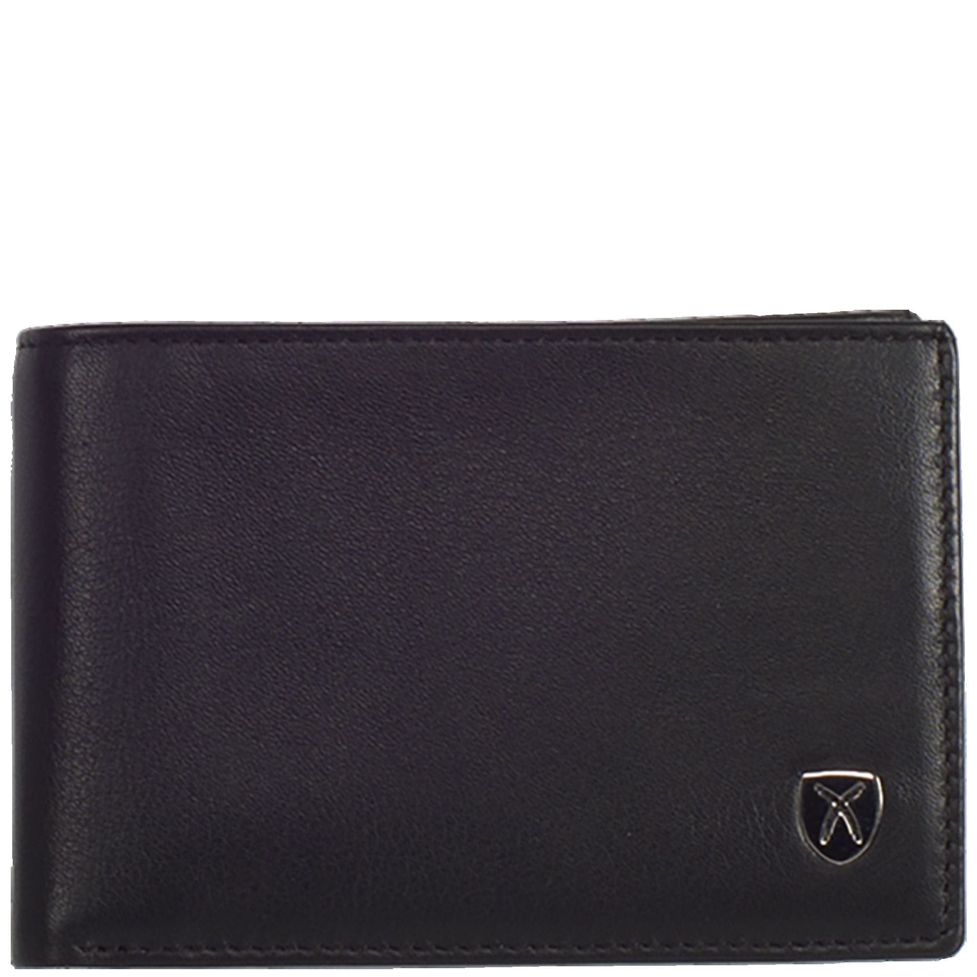 Geldbörse Portemonnaie klein Leder schwarz Dreiteilig - Corf Offermann