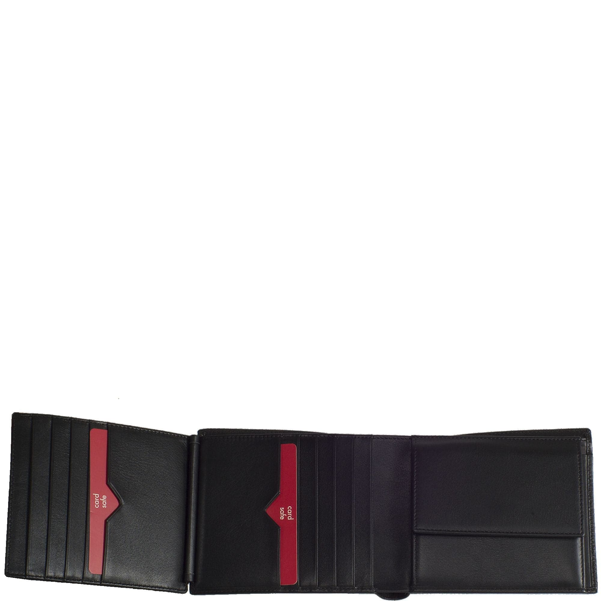 Geldbörse Portemonnaie Leder schwarz Querformat - Corf Offermann