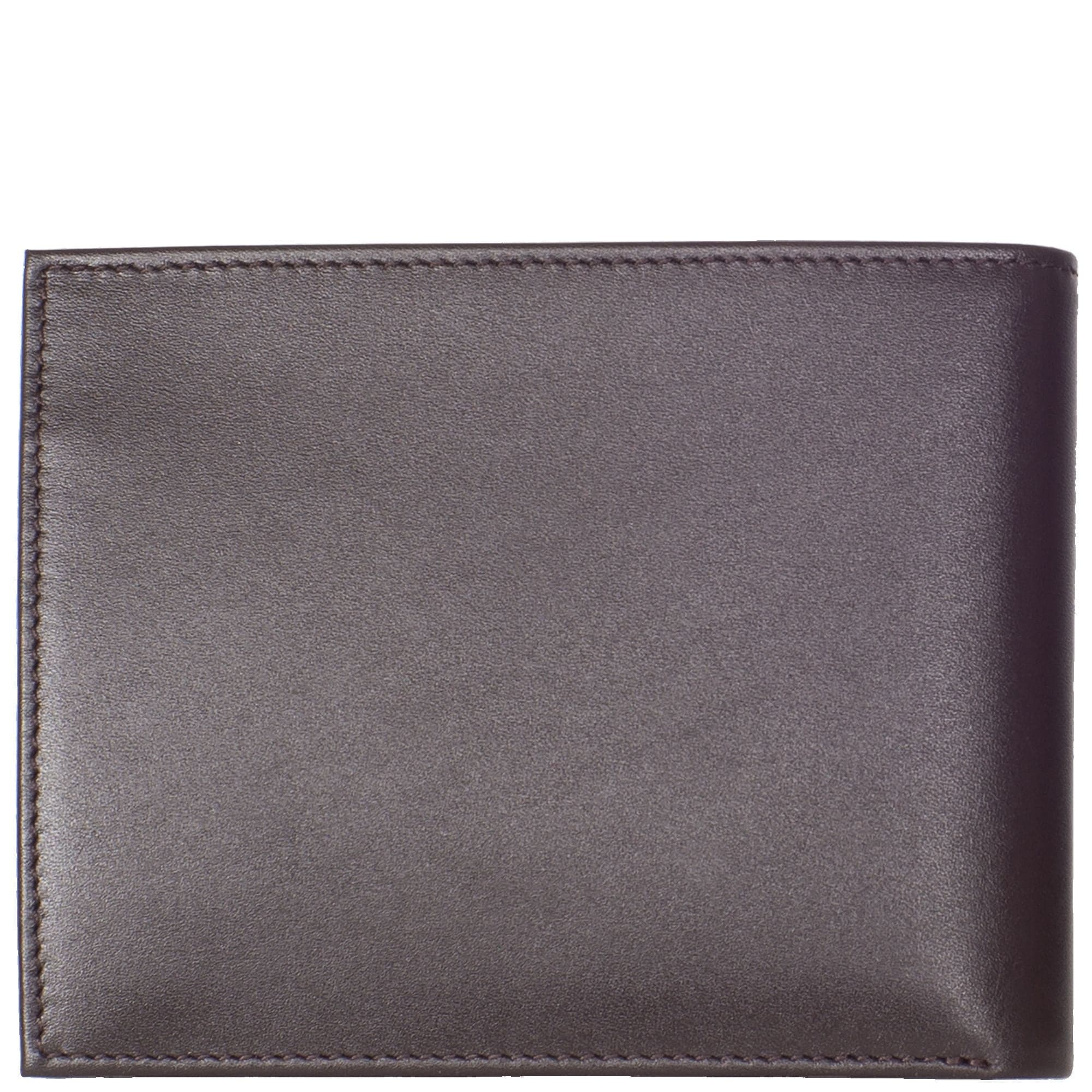 Geldbörse Portemonnaie glattes Leder braun Querformat - Corf Offermann